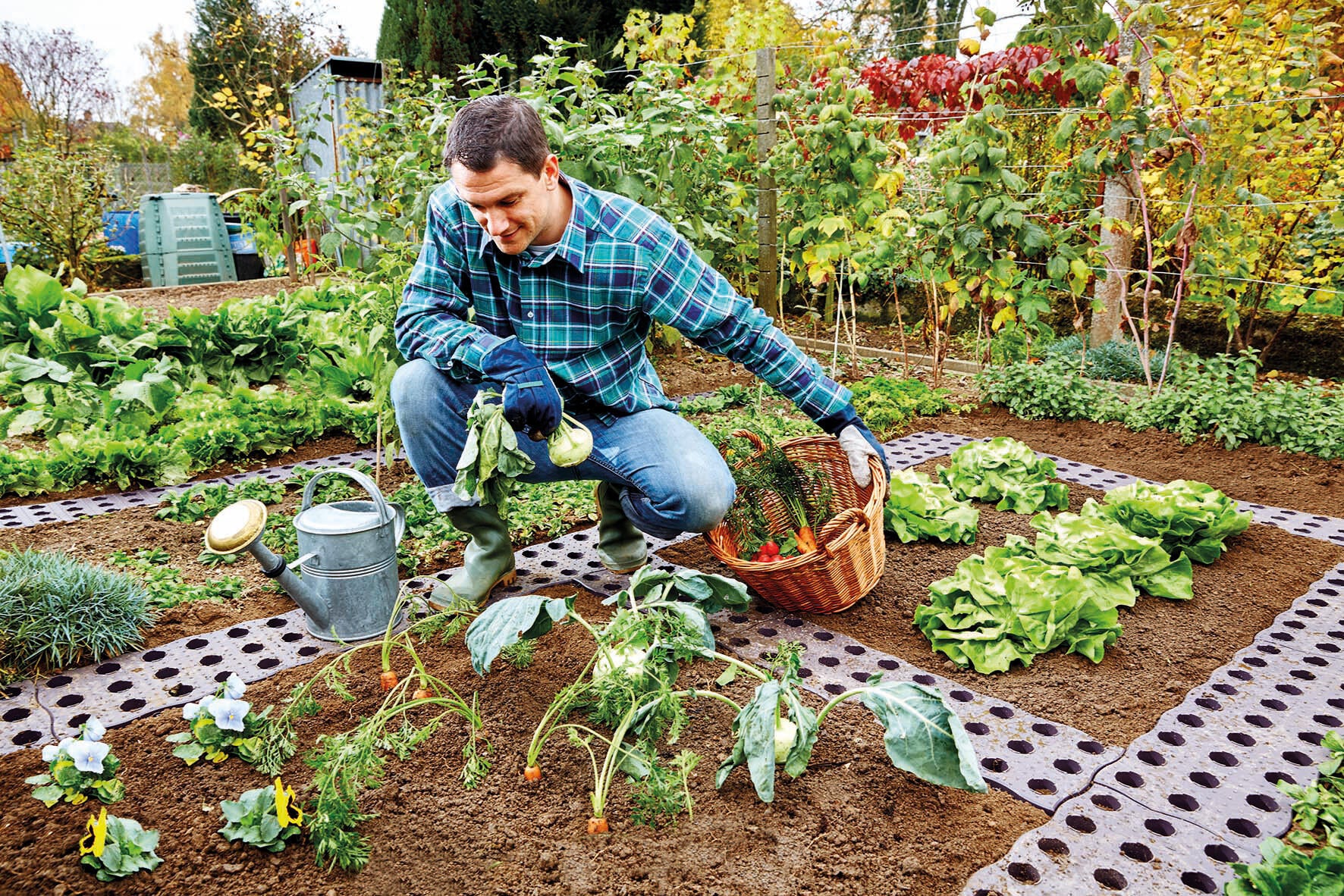 Set de 4 Dalles de potager maxi - 2