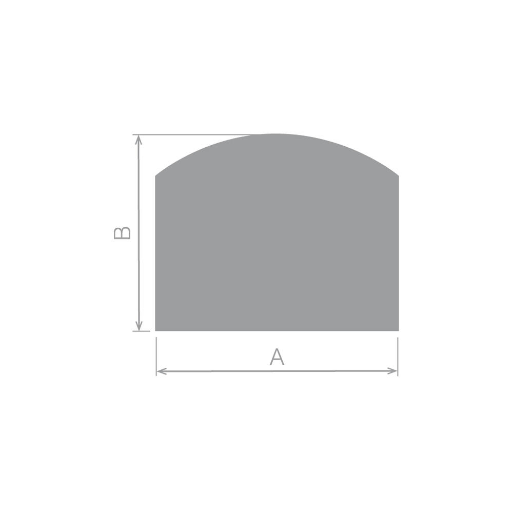 Plaque de protection sol noir DIXNEUF Givré, l.80 cm x H.50 cm - 2