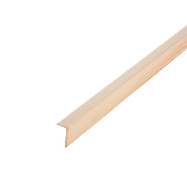 Baguette d'angle sapin sans noeud, 28 x 47 mm, L.2.5 m