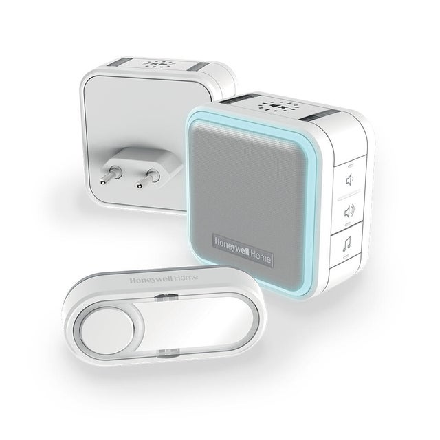 Carillon sans fil enfichable et flash HONEYWELL HOME+ 1 carillon, blanc