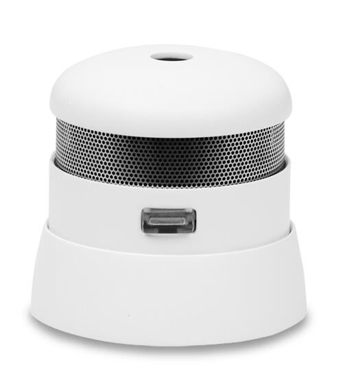 Lot de 2 mini détecteurs de fumée avec batterie de 10 ans - DIN EN