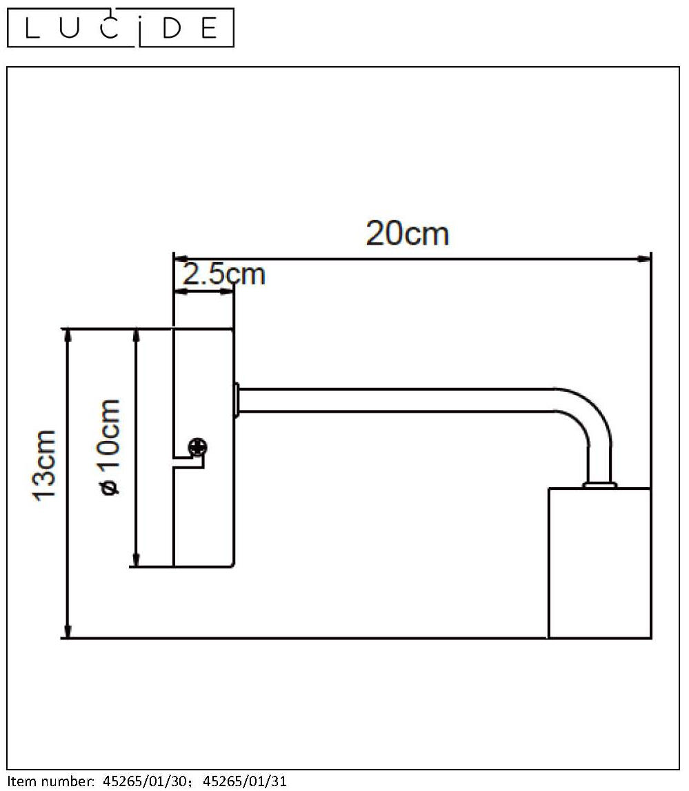 Applique E27 métal, blanc, Scott, LUCIDE - 5