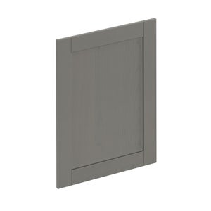 Façade de tiroir de cuisine Boston gris mat H.76.5 x l.59.7 cm
