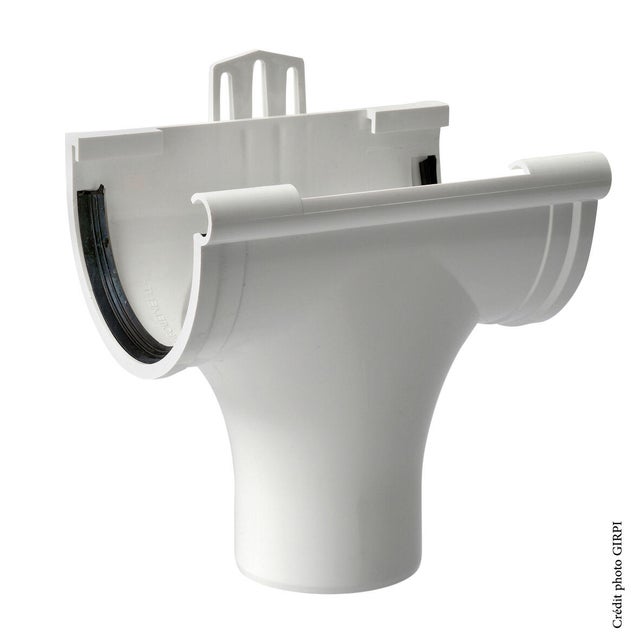 Naissance centrale à joint pvc blanc GIRPI, Dév.25 cm