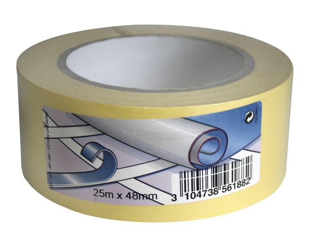 Rouleau adhésif double face moquette, l.48 mm x L.25 m