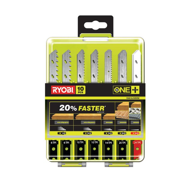 10 lames s. sauteuse sans fil one+ ryobi