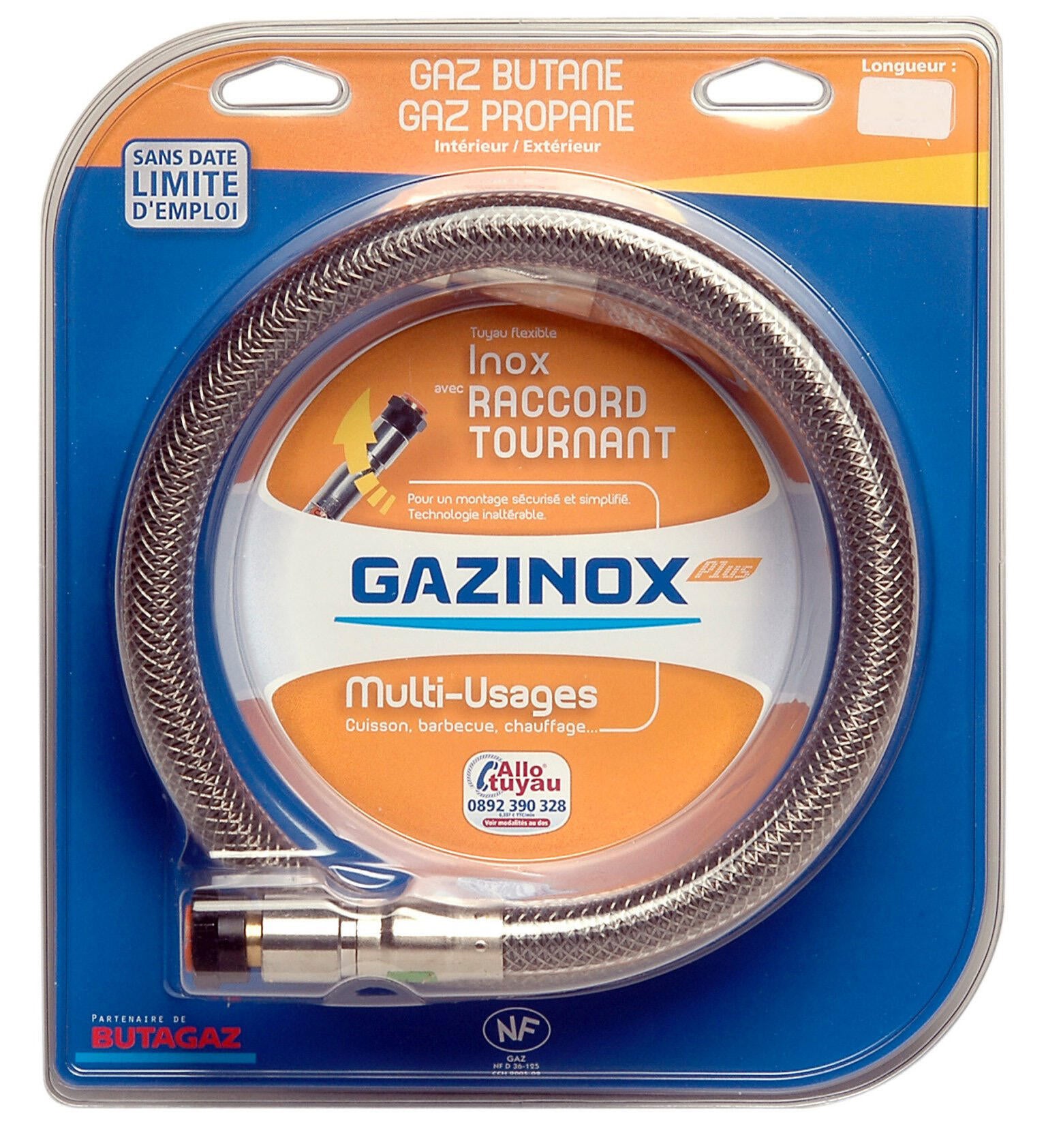 Flexible inox gaz bp validité illimitée garantie à vie, H2m GAZINOX Security - 4