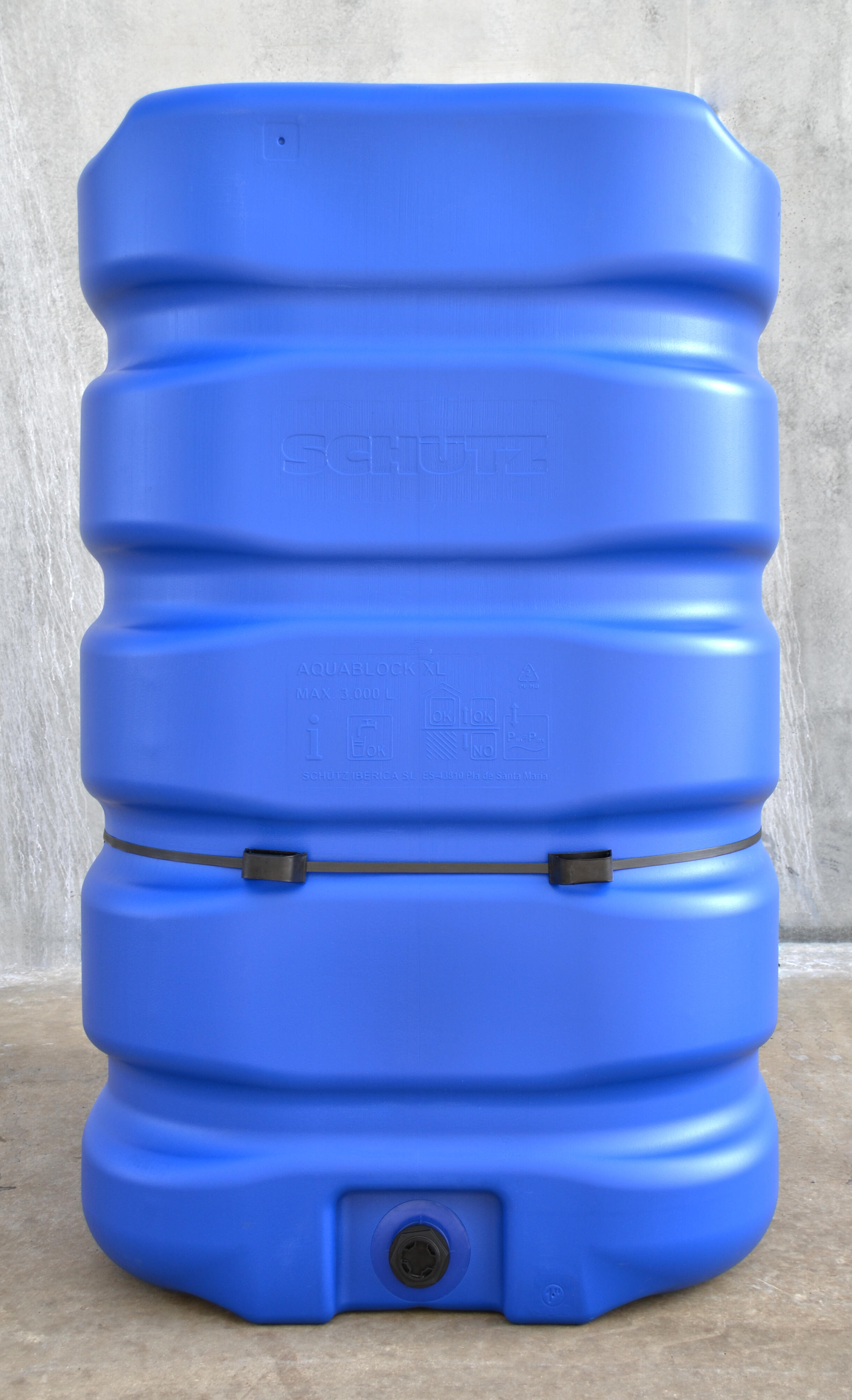 Récupérateur d'eau Aquablock SCHUTZ XL rectangulaire bleu , 3000 l - 6