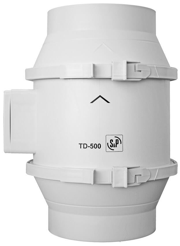 Aérateur extracteur intercalé à interrupteur S&P TD 150 mm 390 m³/h
