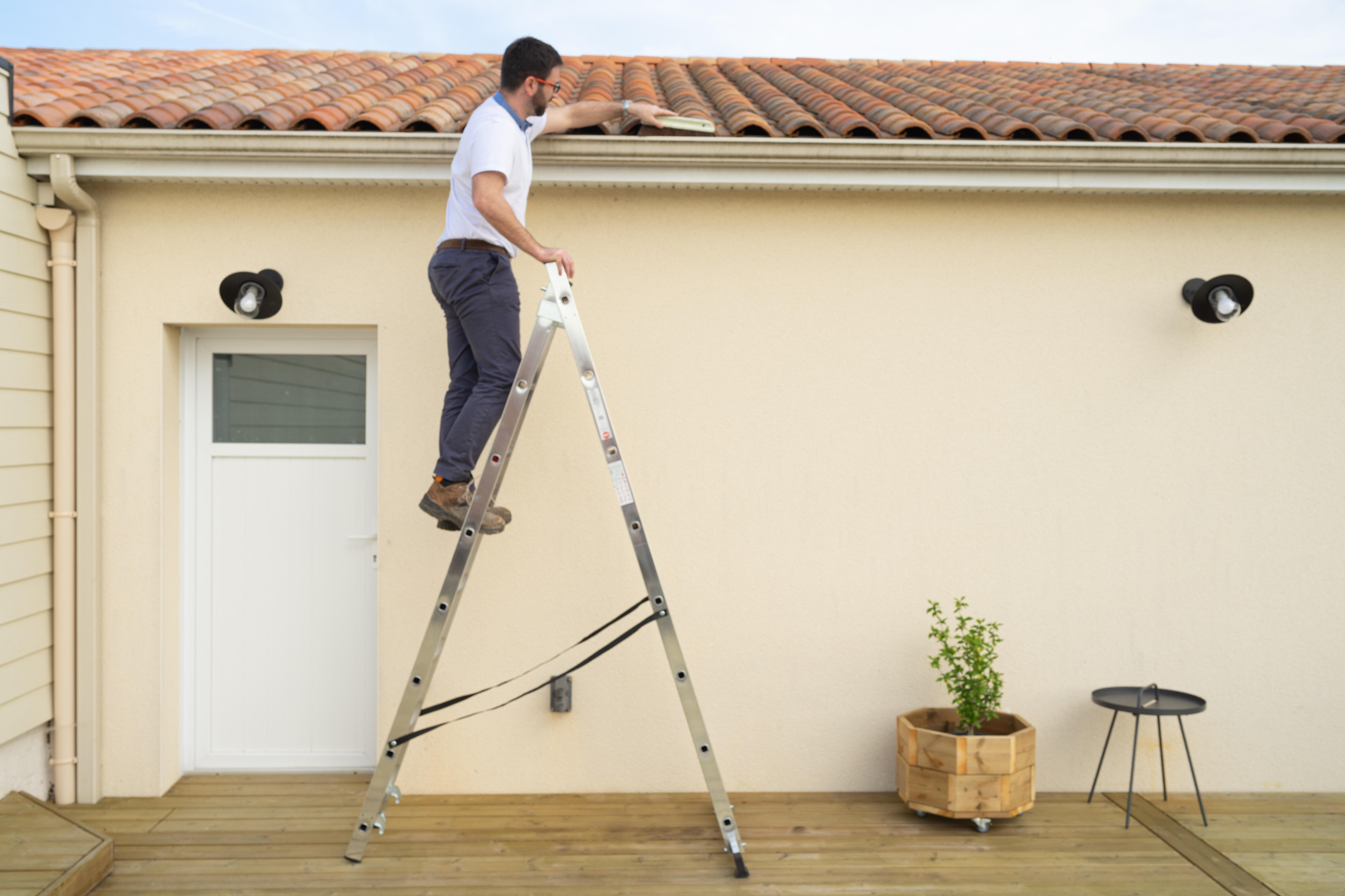 Echelle transformable aluminium HAILO 16 marches - 2