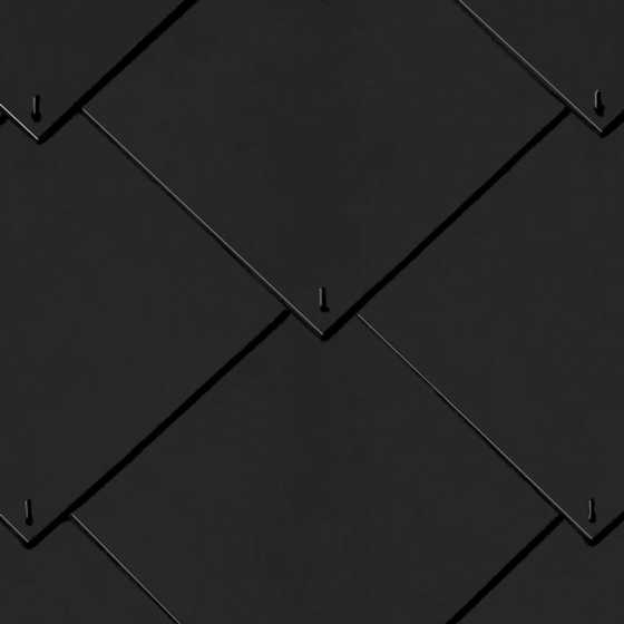 Ardoise losangée fibrociment Artoit noire, 40x40 cm