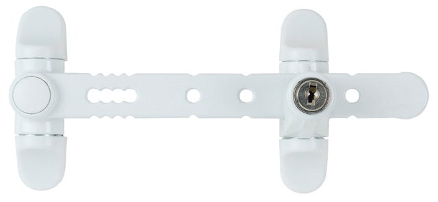 Entrebâilleur de fenêtre zamak blanc, SOCONA Airlock - l6c