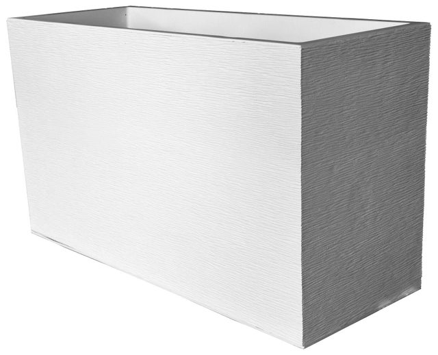 Jardinière plastique EDA L.99.5 x l.39 x H.60 cm blanc cérusé