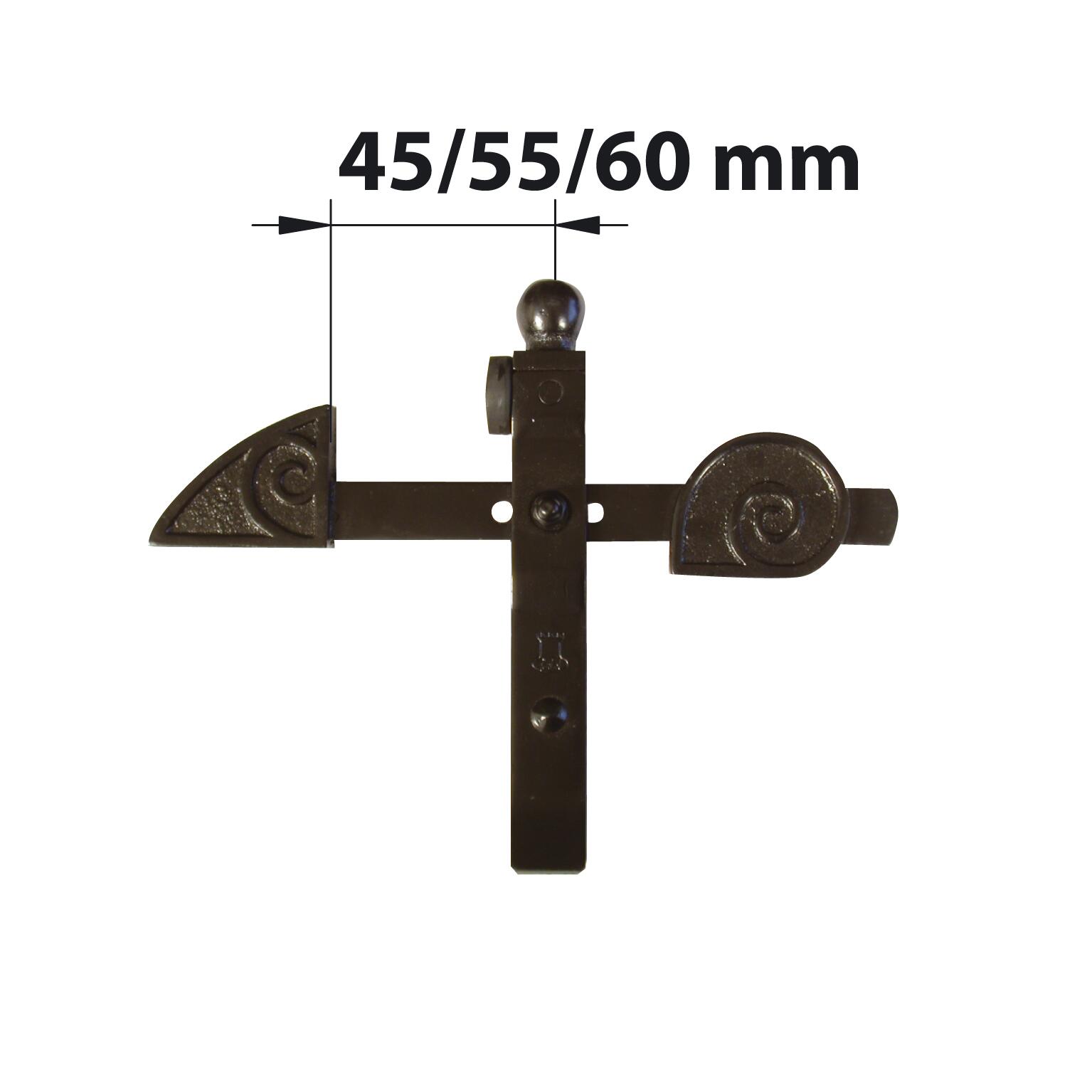 Arrêt de portail à bascule pour portails de 45 à 60 mm d'ép. max H.240xL.310 mm - 2