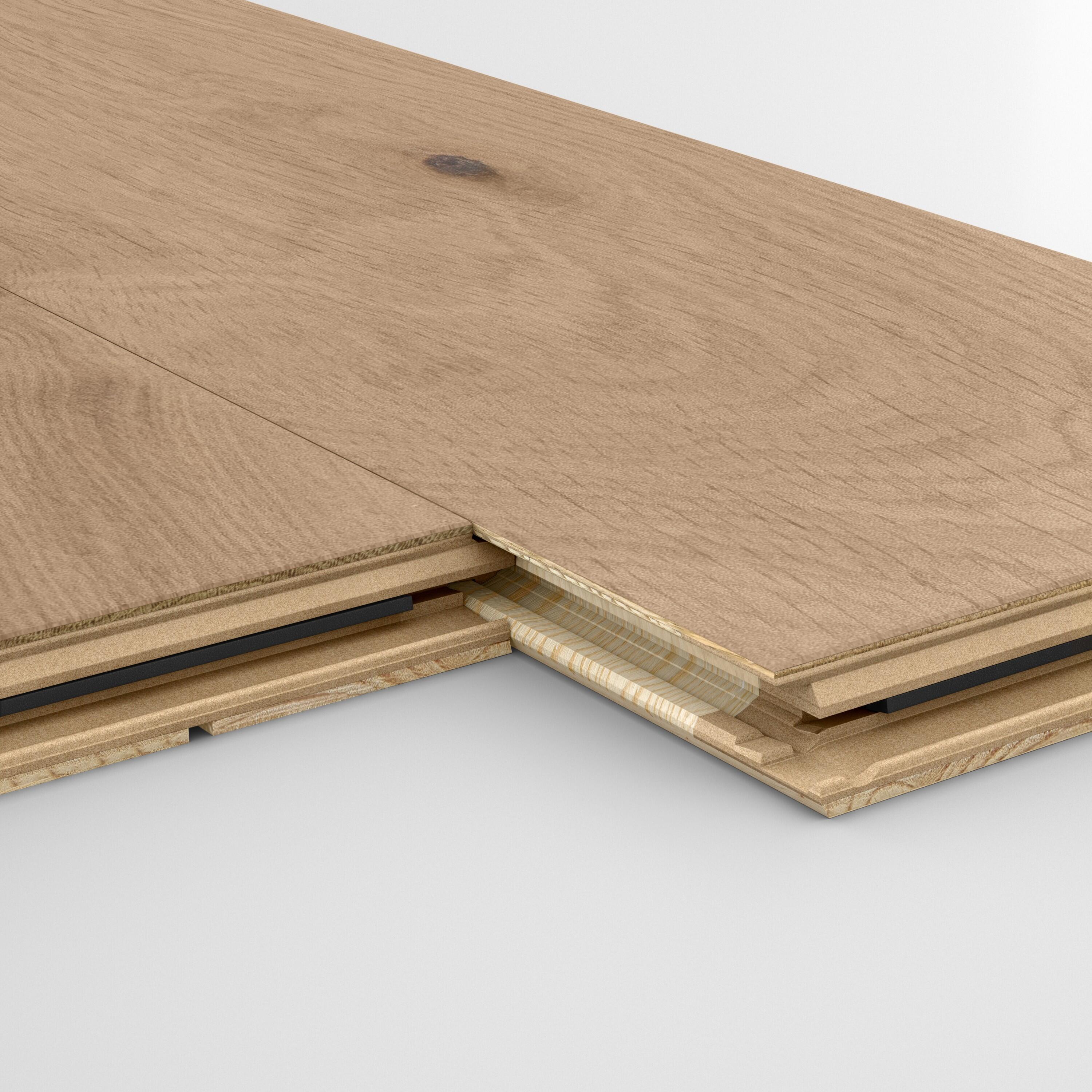 Echantillon Parquet forte chêne naturel vitrifié M - 2