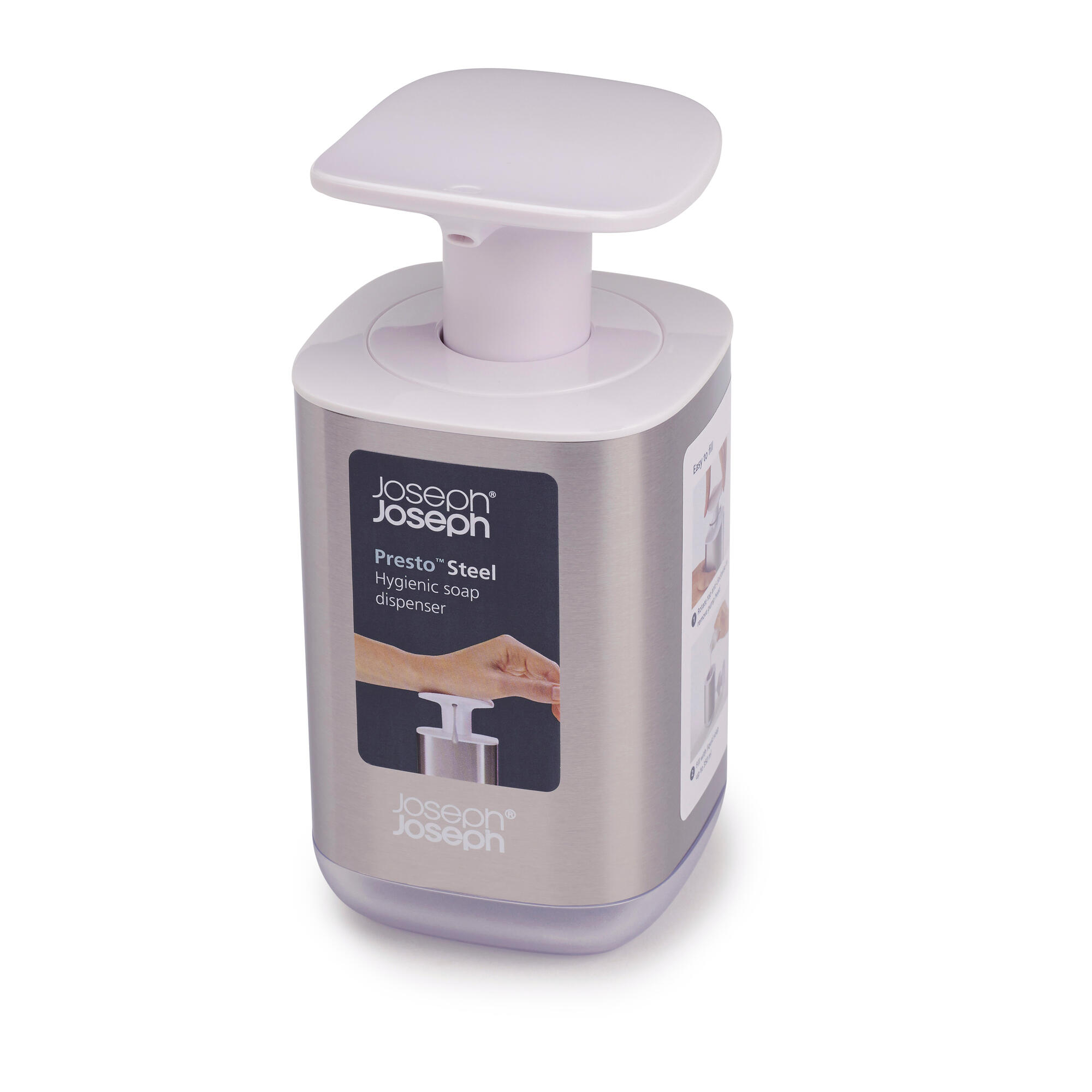 Distributeur de savon 350ml inox Slim JOSEPH JOSEPH - 6
