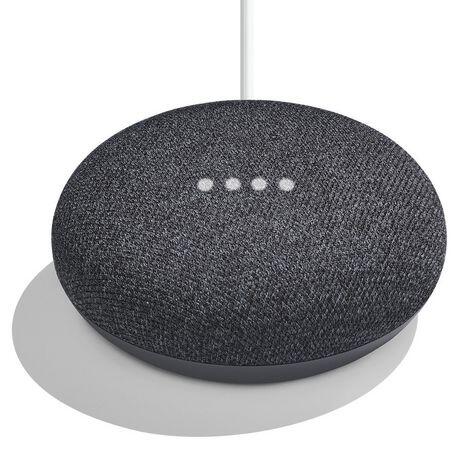 Assistant vocal GOOGLE Google home mini charbon noir Leroy Merlin