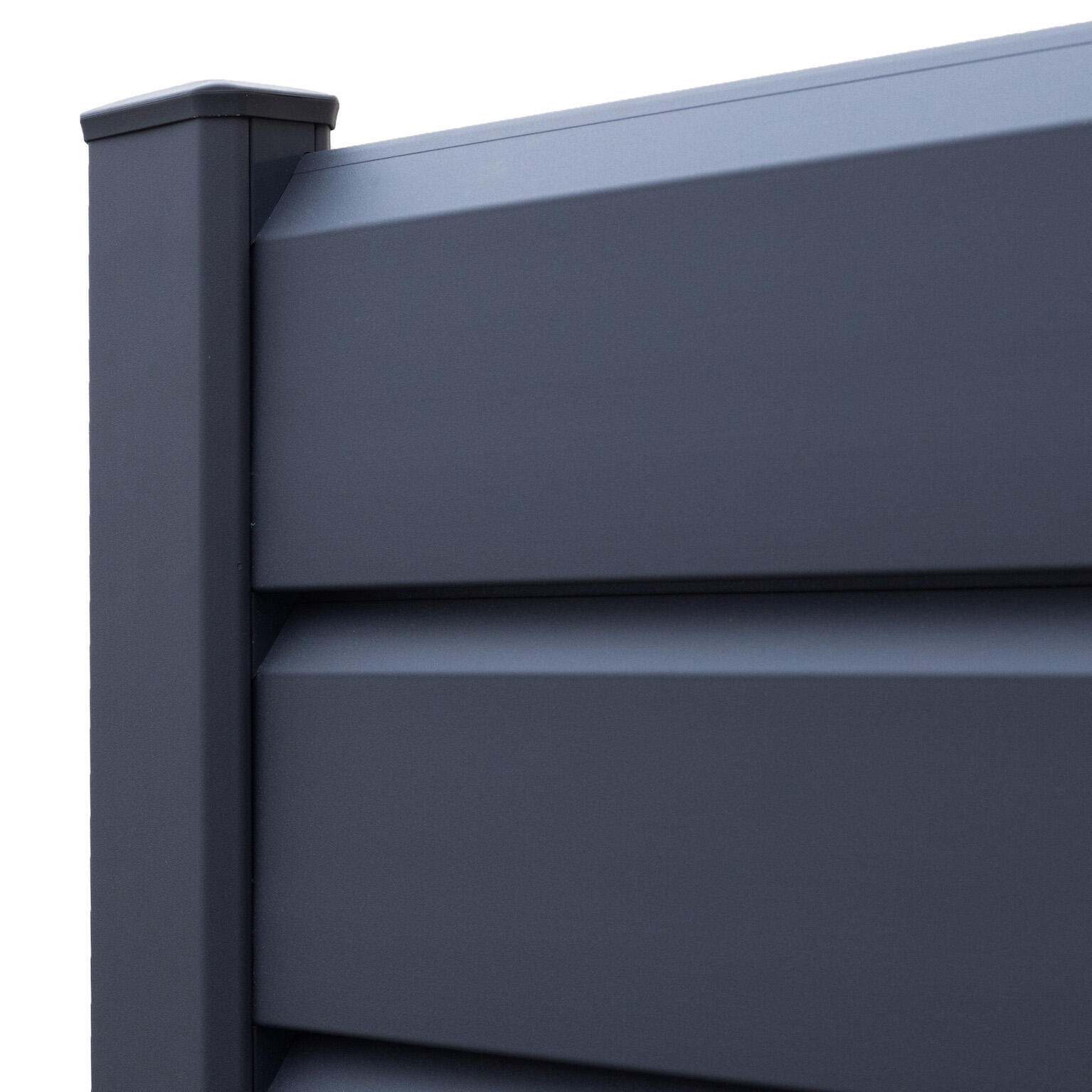 Poste en H de PVC 6 x 9 x 230 cm gris antracita - 17