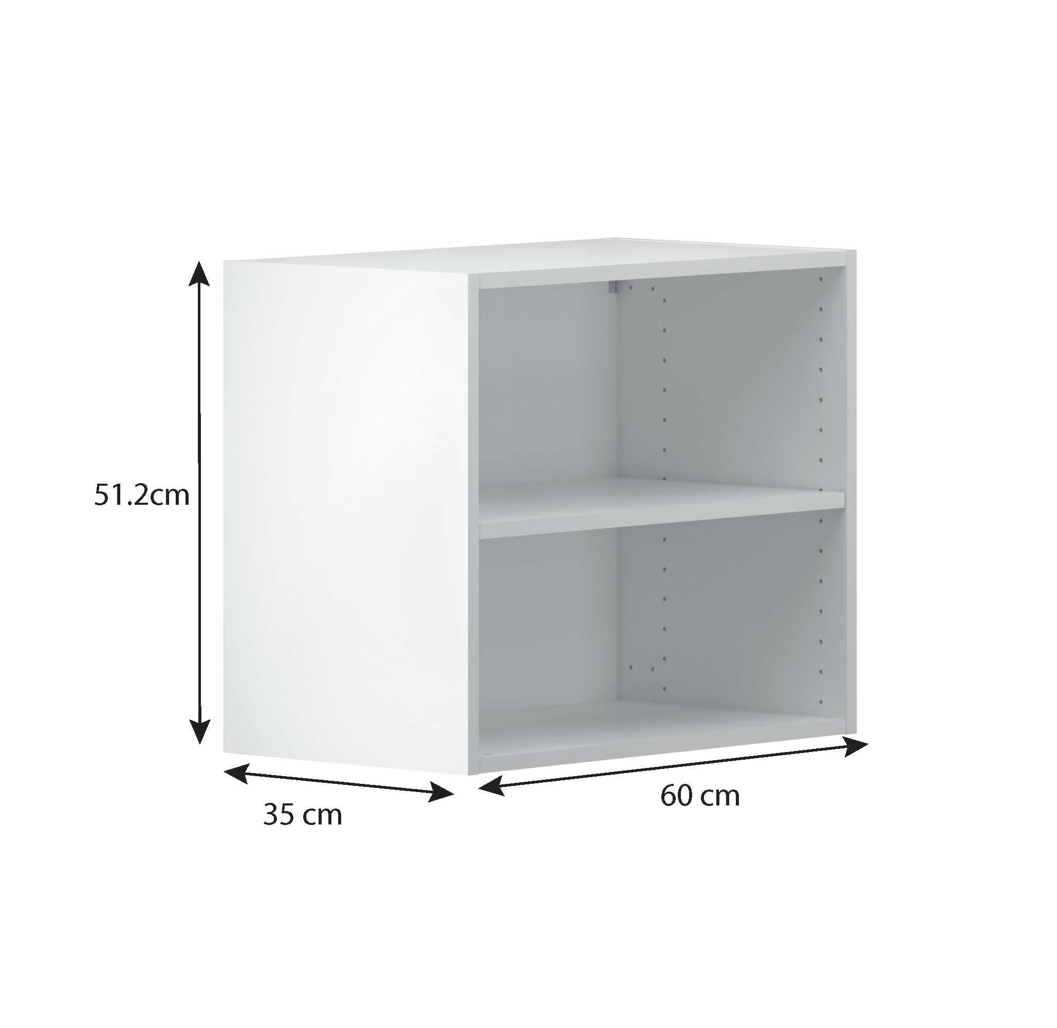 Caisson haut de cuisine DELINIA ID blanc H.51.2 x l.60 x P.35 cm - 8