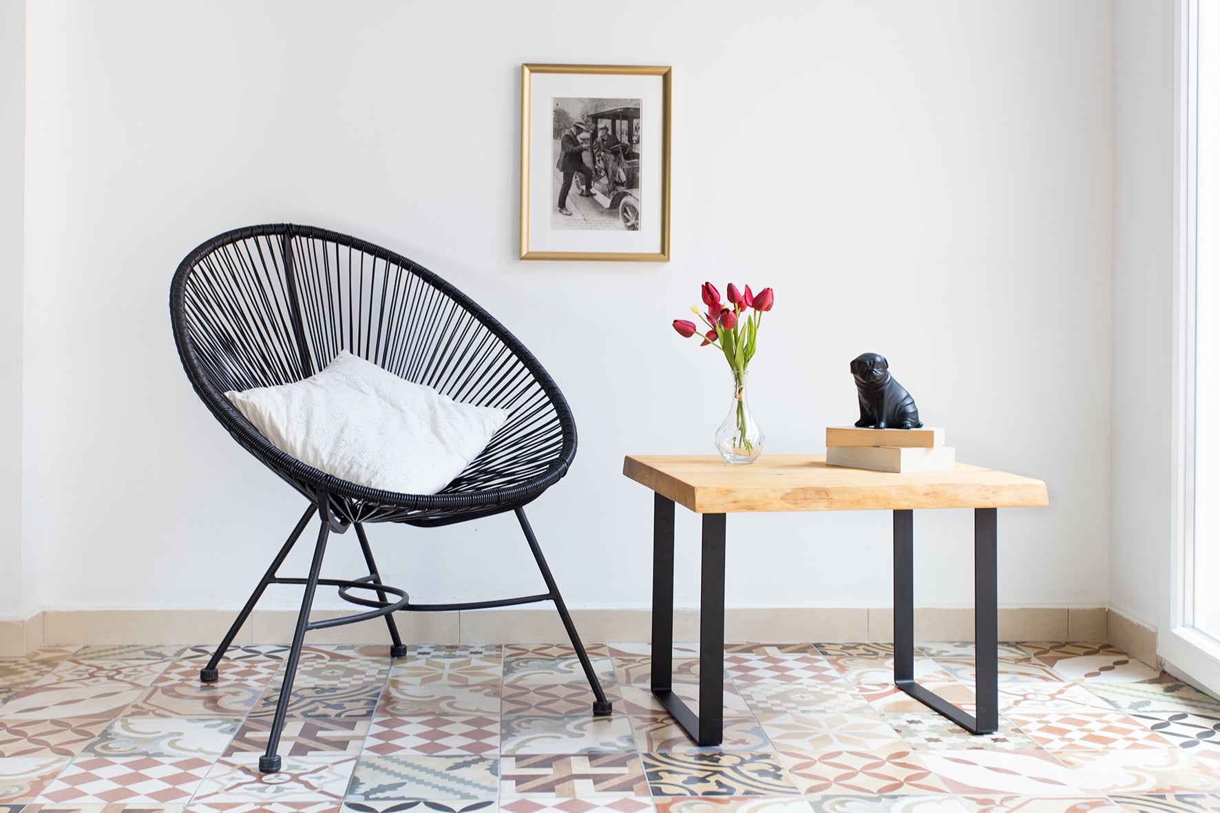 Pied pour meubles, tables et bars rectangulaire REI à visser, H.38.5 cm acier ma - 3