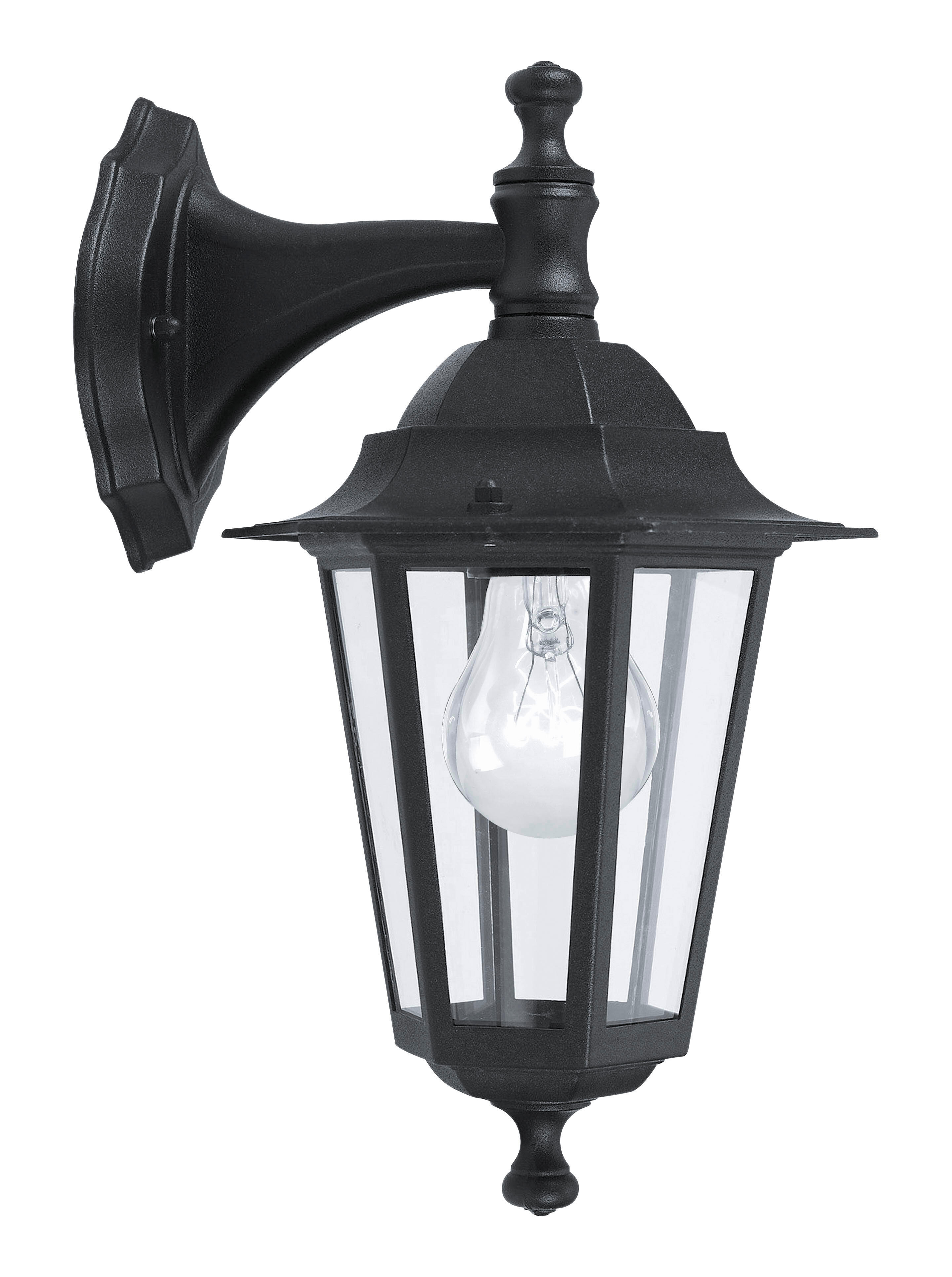 Applique classico da esterno Laterna nero IP44 E27 EGLO - 2