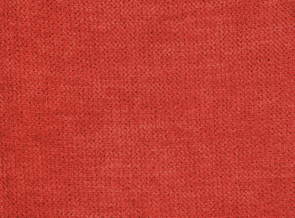 Funda de cojín cuadrada Alaska poliéster liso naranja sanguina con cremallera 60 x 60 cm - 3