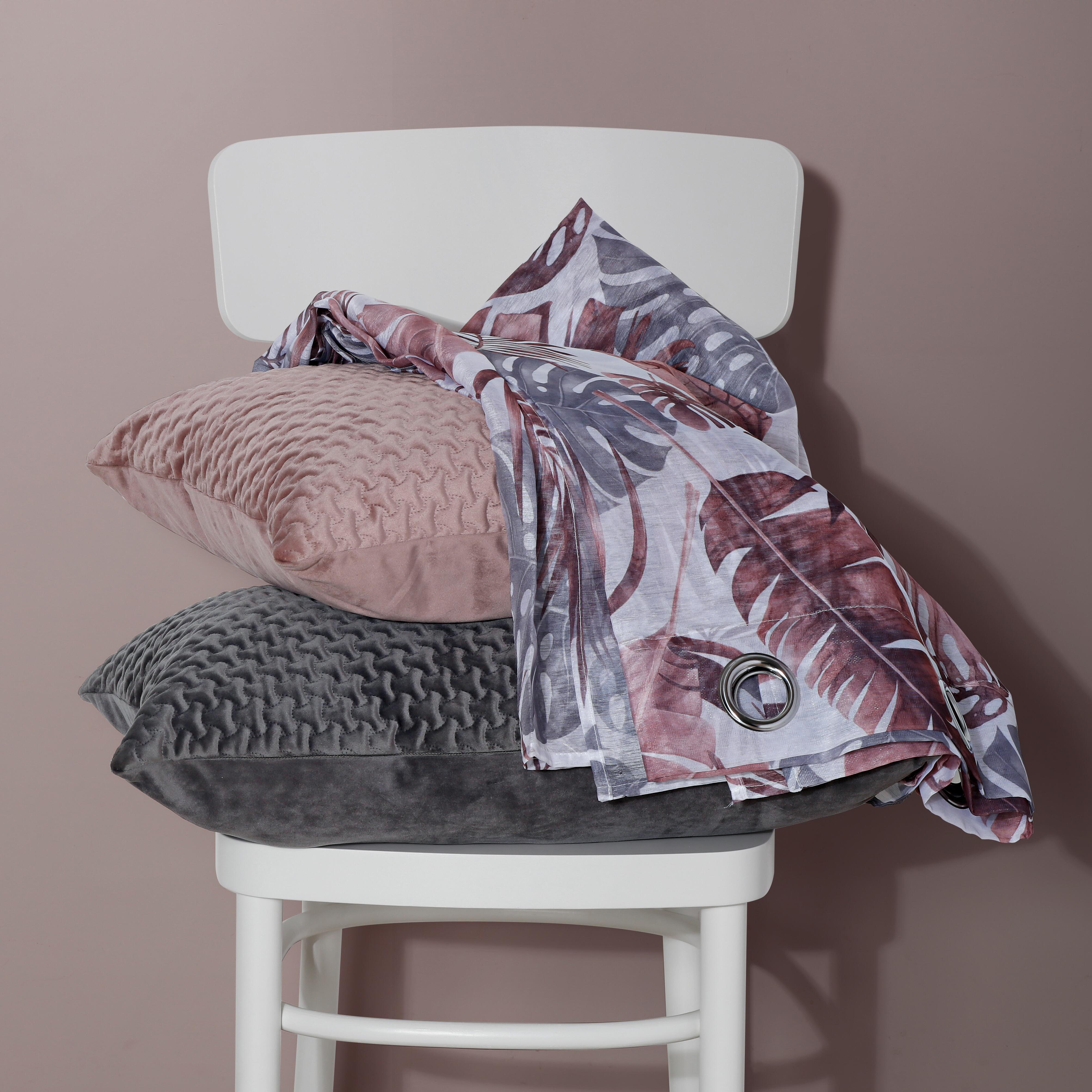 Tenda Noumea rosa, occhiello 140x280 cm - 2