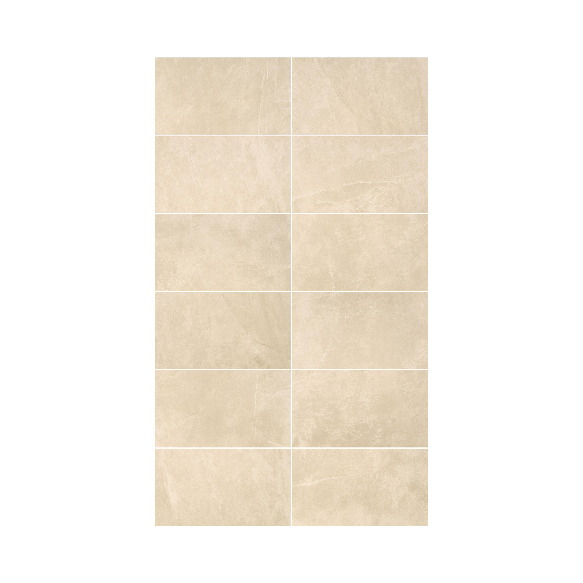 Carrelage sol extérieur effet pierre beige Sicile l.30 x L.60 cm x Ep.9 mm - 3
