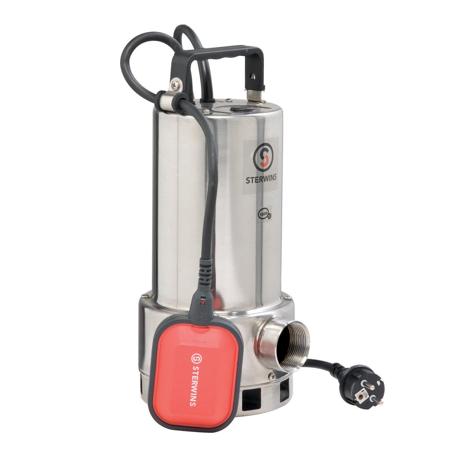 Pompe d'évacuation pour eaux chargées STERWINS 1000 dw-4 18000 l/h ...