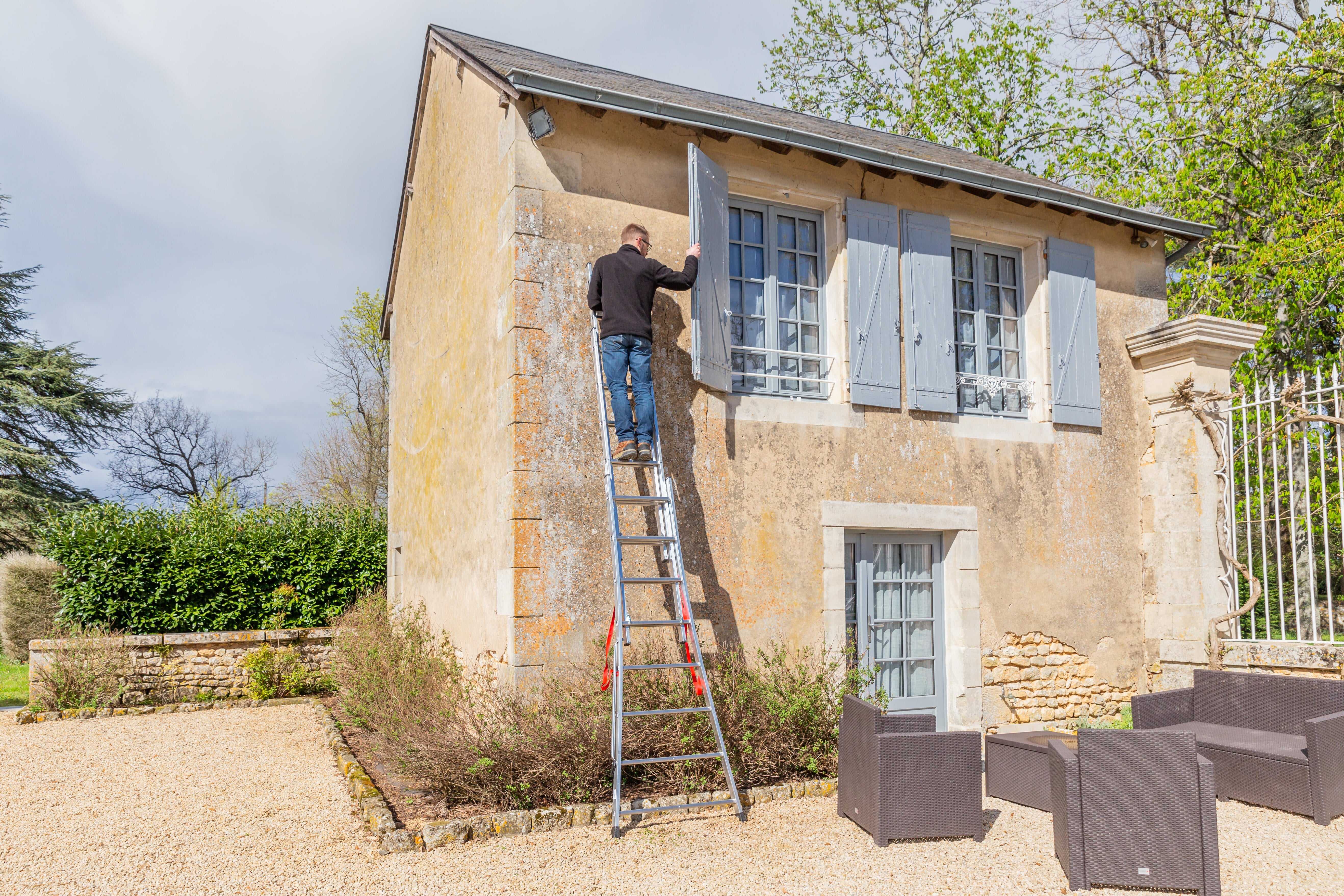 Echelle transformable aluminium HAILO 24 marches - 3