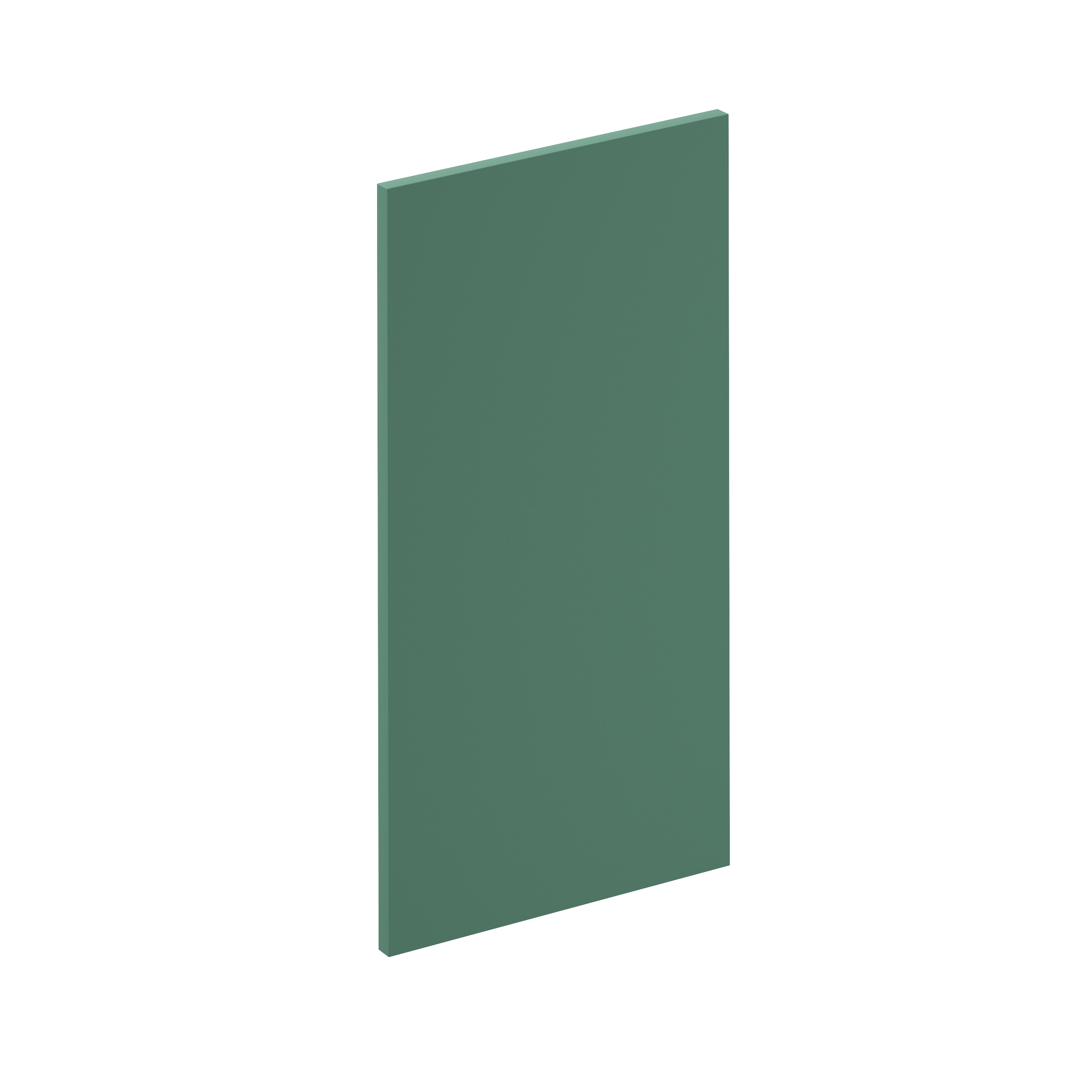 Porte de meuble de cuisine Artemisia gris graphite mat l. 50 cm x H. 90 cm GoodHome