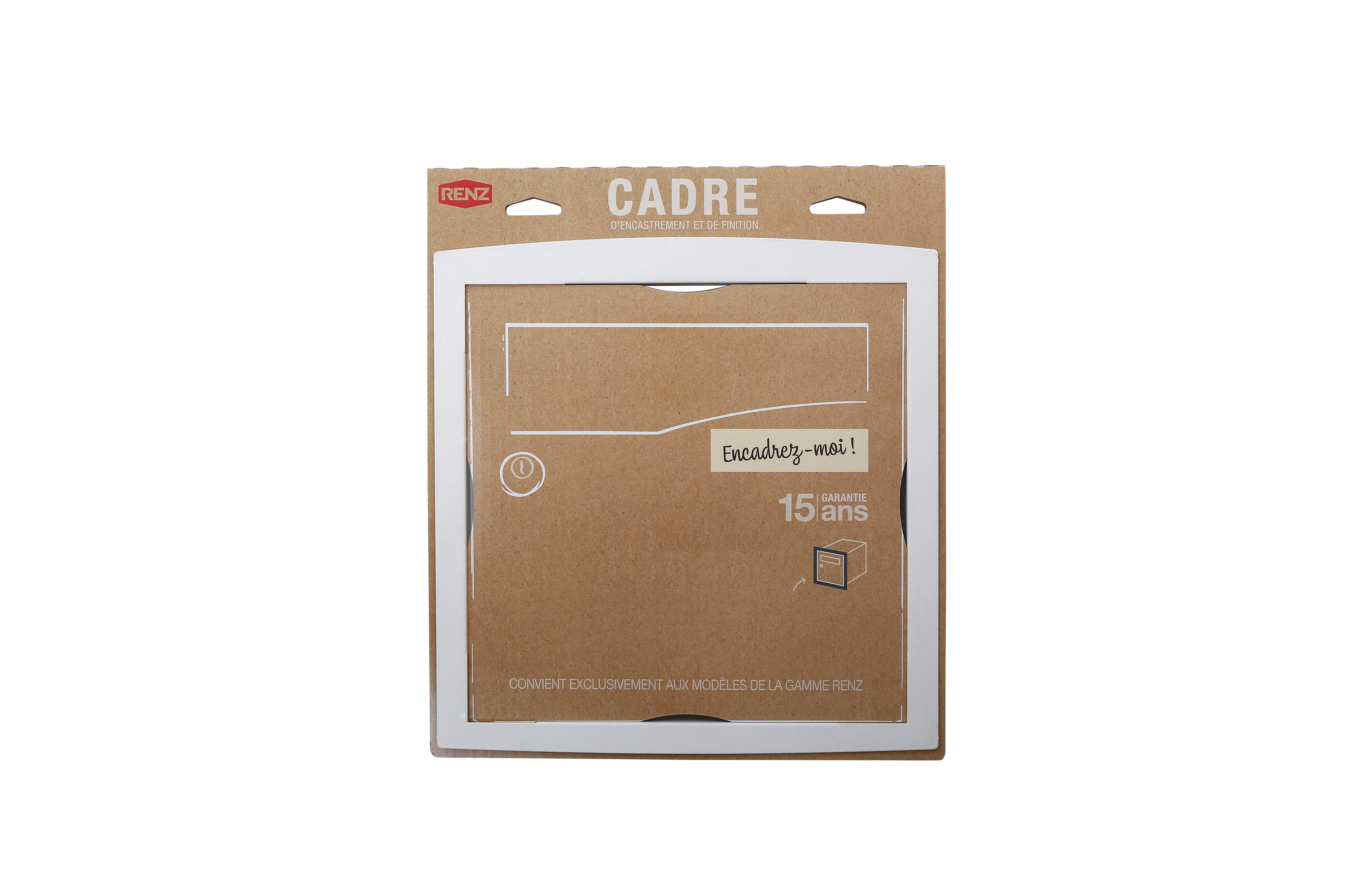 Kit de fixation H.34 x l.32 x P.4 cm RENZ, blanc - 11
