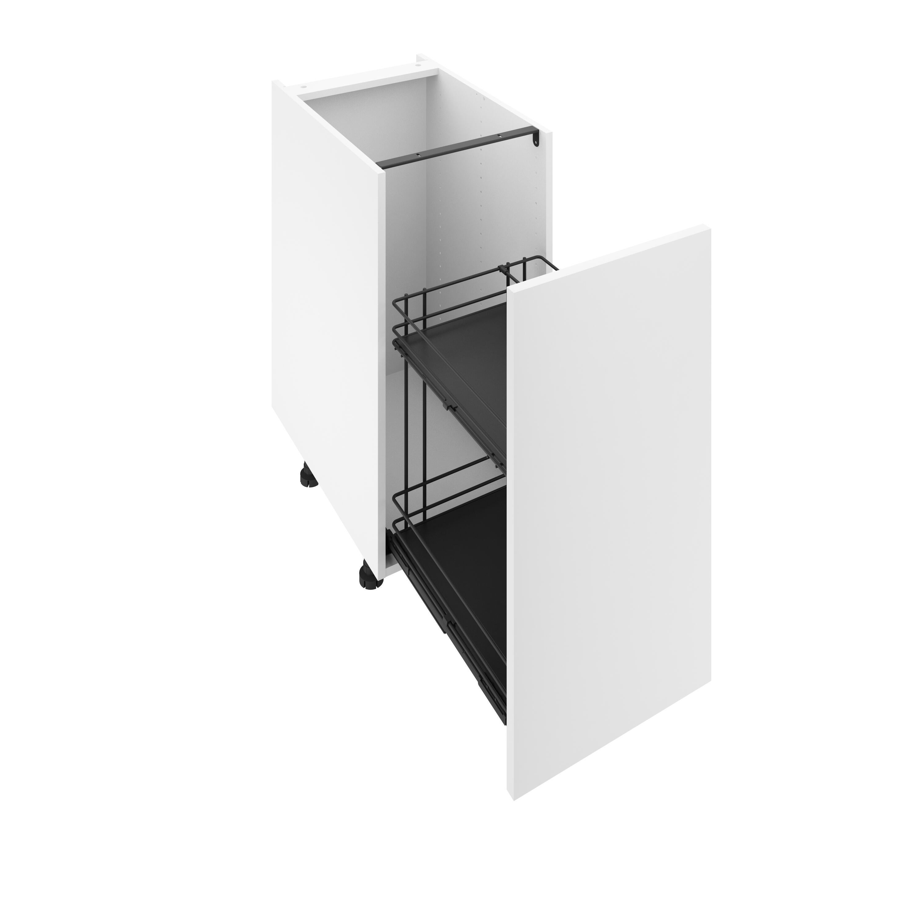 Rangement coulissant, 2 paniers pour meuble l.40 cm / colonne l. 40 cm - 2