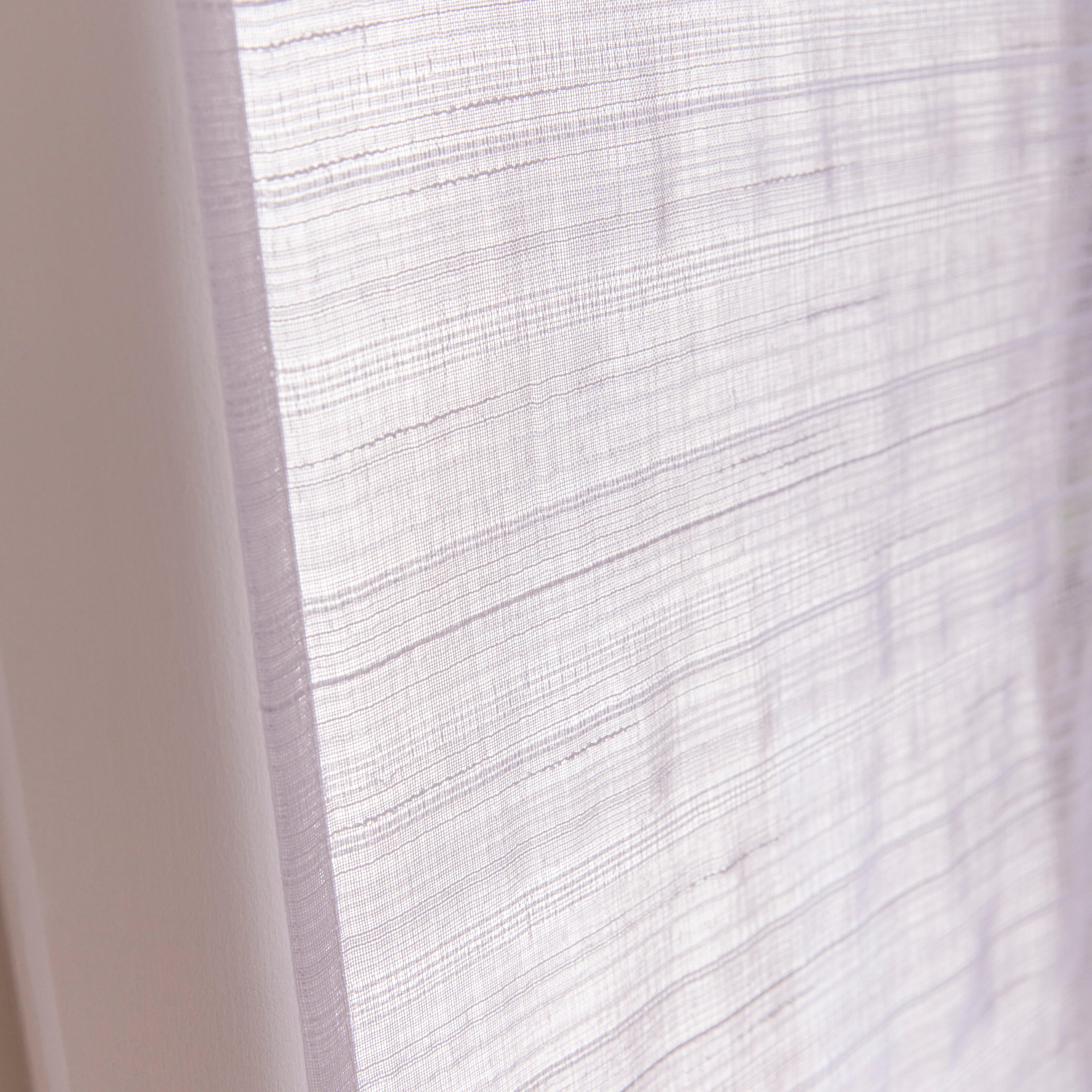 Vitrage tamisant, Lola, blanc H.160 x l.80 cm - 3