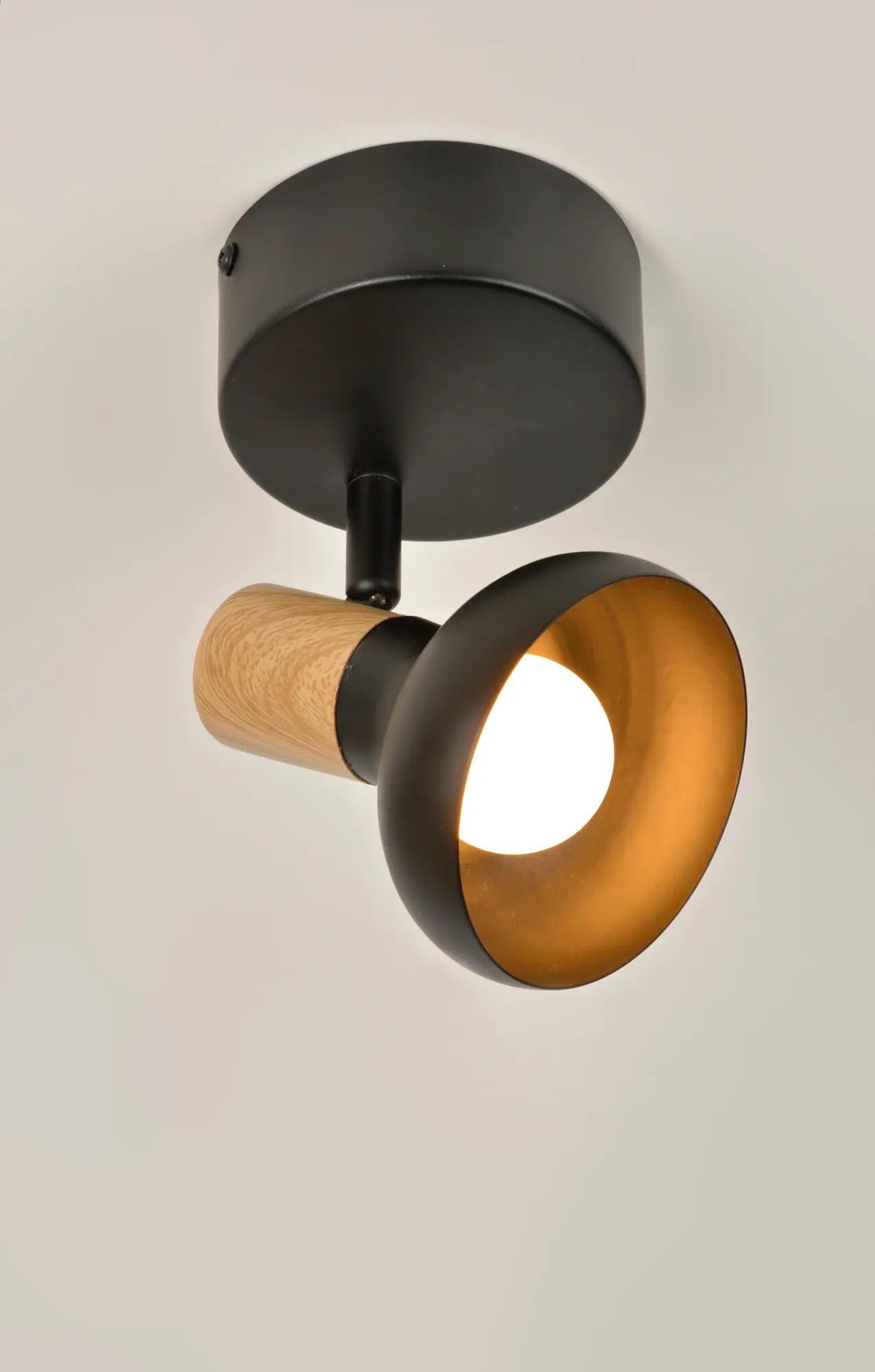 Spot Alvar, métal noir, E14, COREP - 3