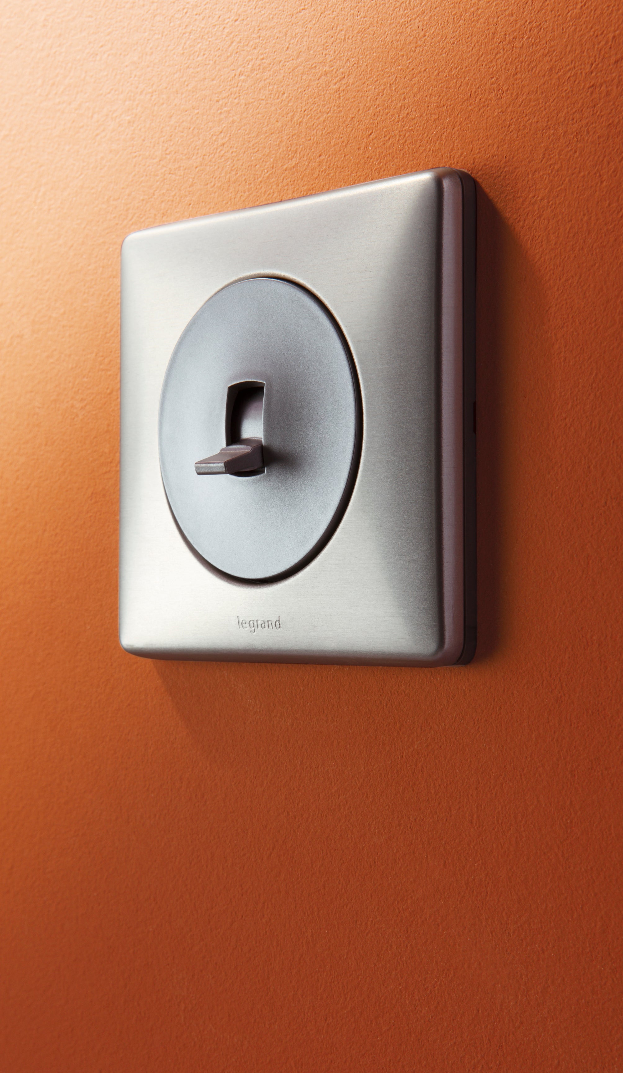 Plaque simple Céliane, LEGRAND, titane - 5