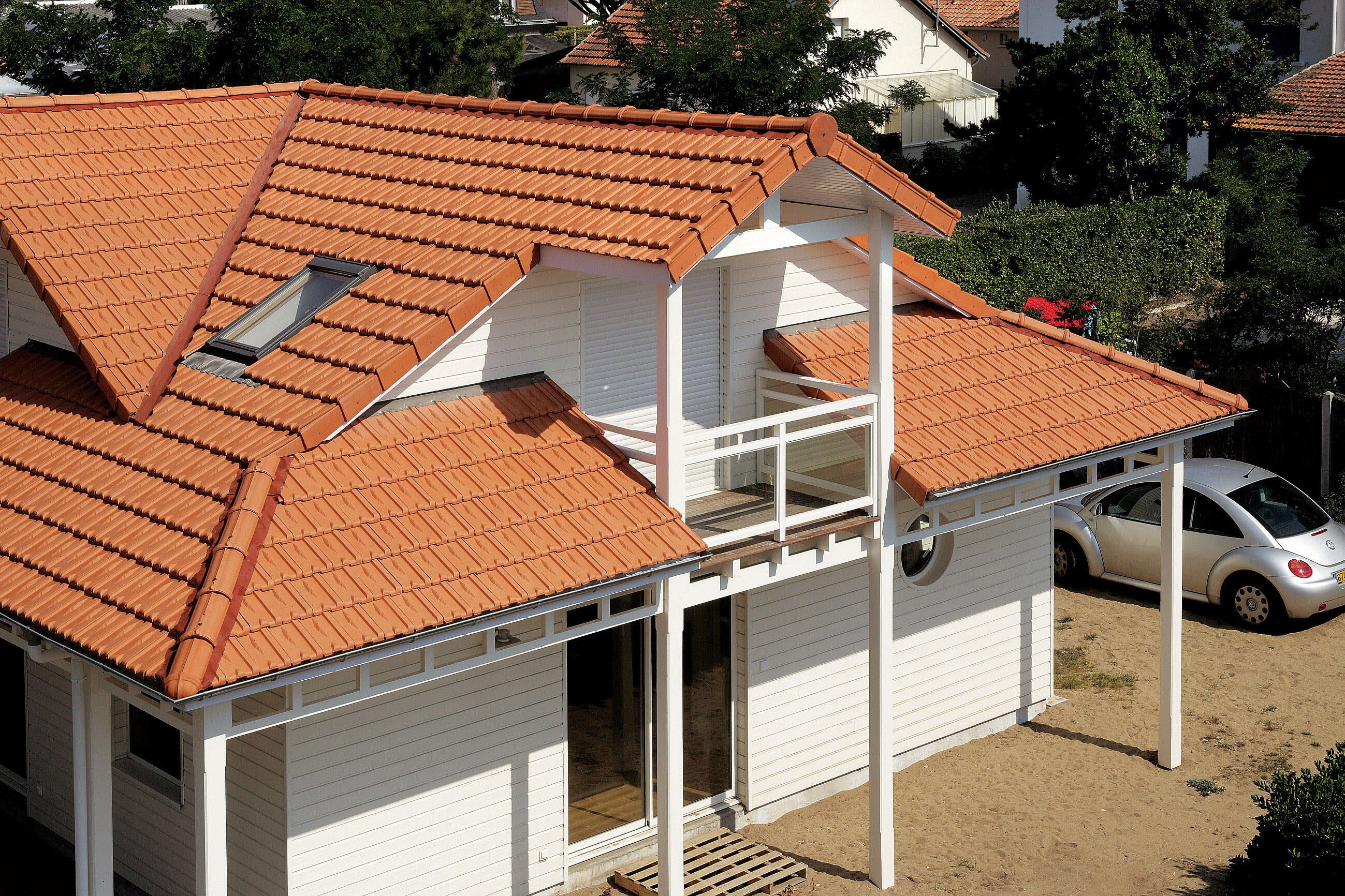 Tuile MONIER rouge lafarge Losangee 12 - 4