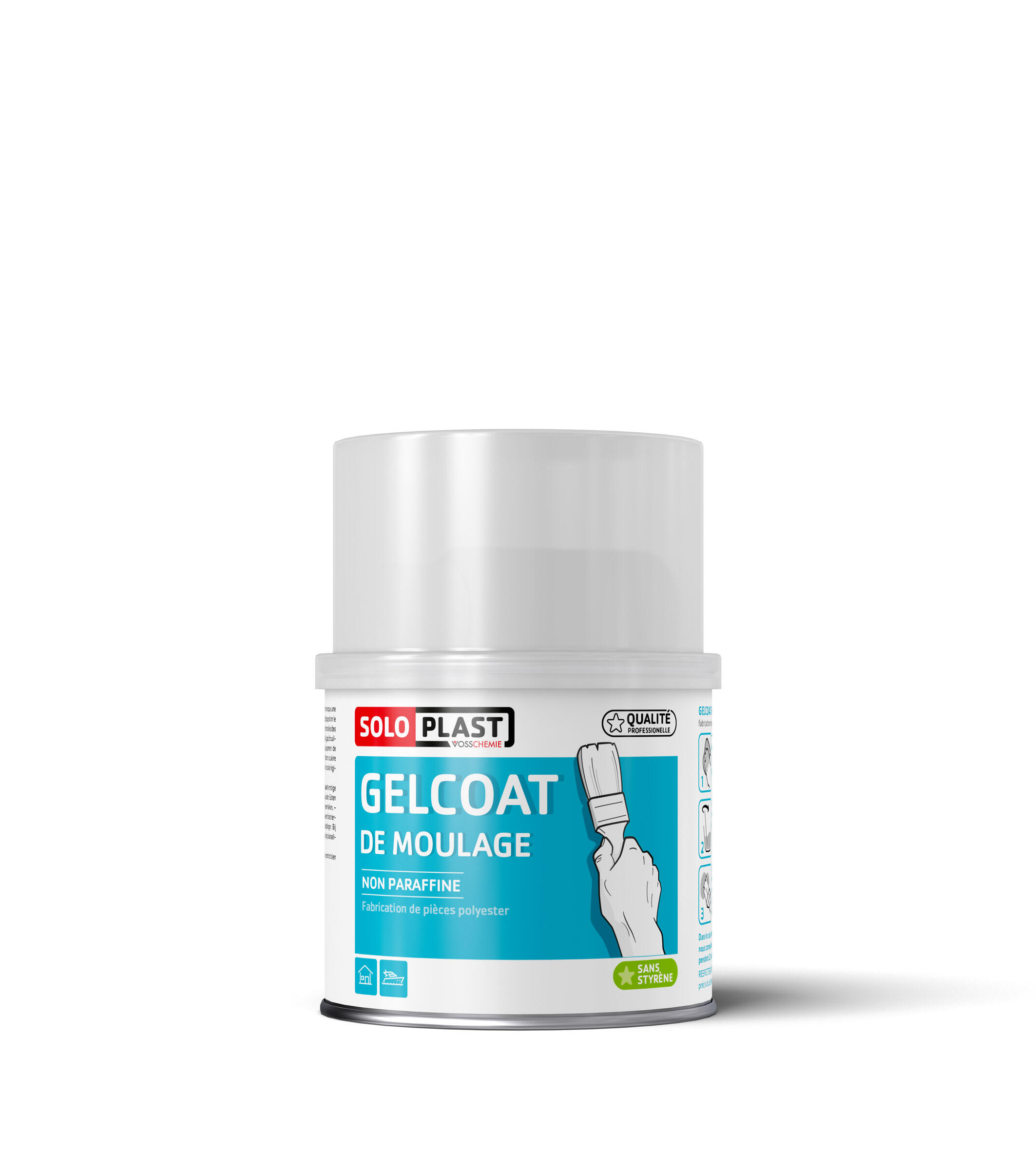 Gelcoat de moulage SOLOPLAST, 500g blanc - 2