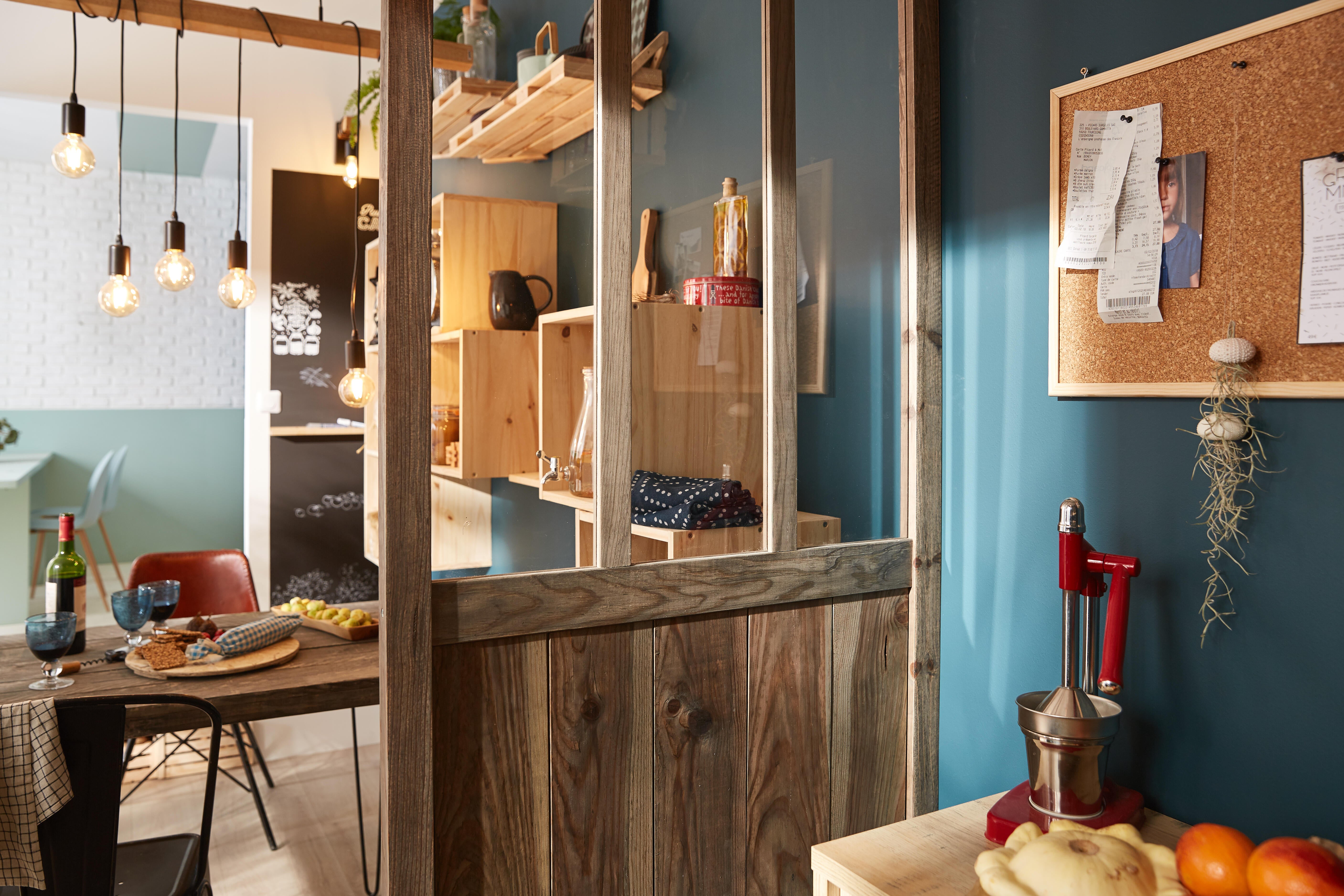 Bloc 5 tiroirs bois , l.57 x P.12.2 x H.13 cm - 6