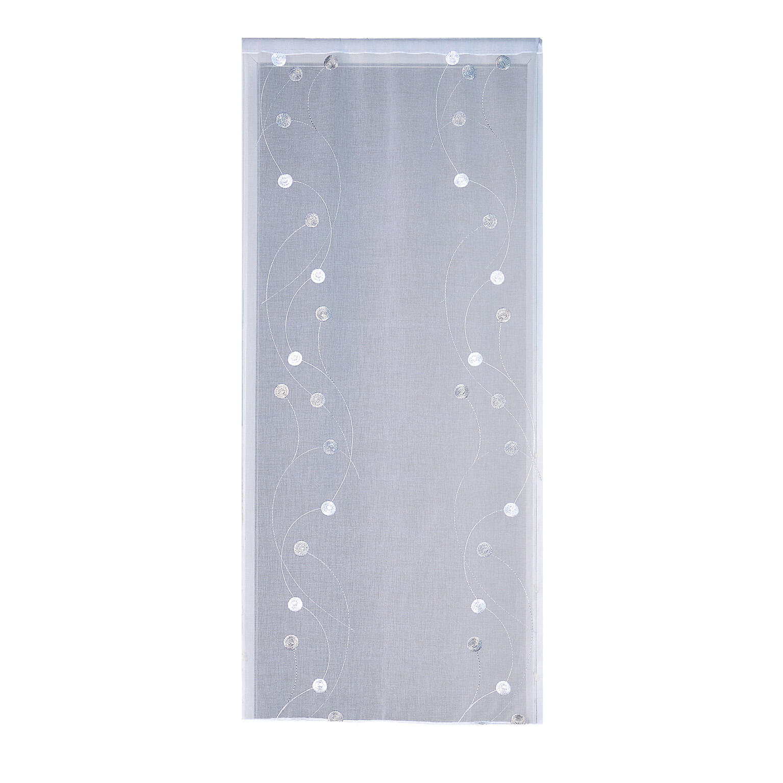 Vitrage tamisant, Orion, gris H.210 x l.90 cm - 4