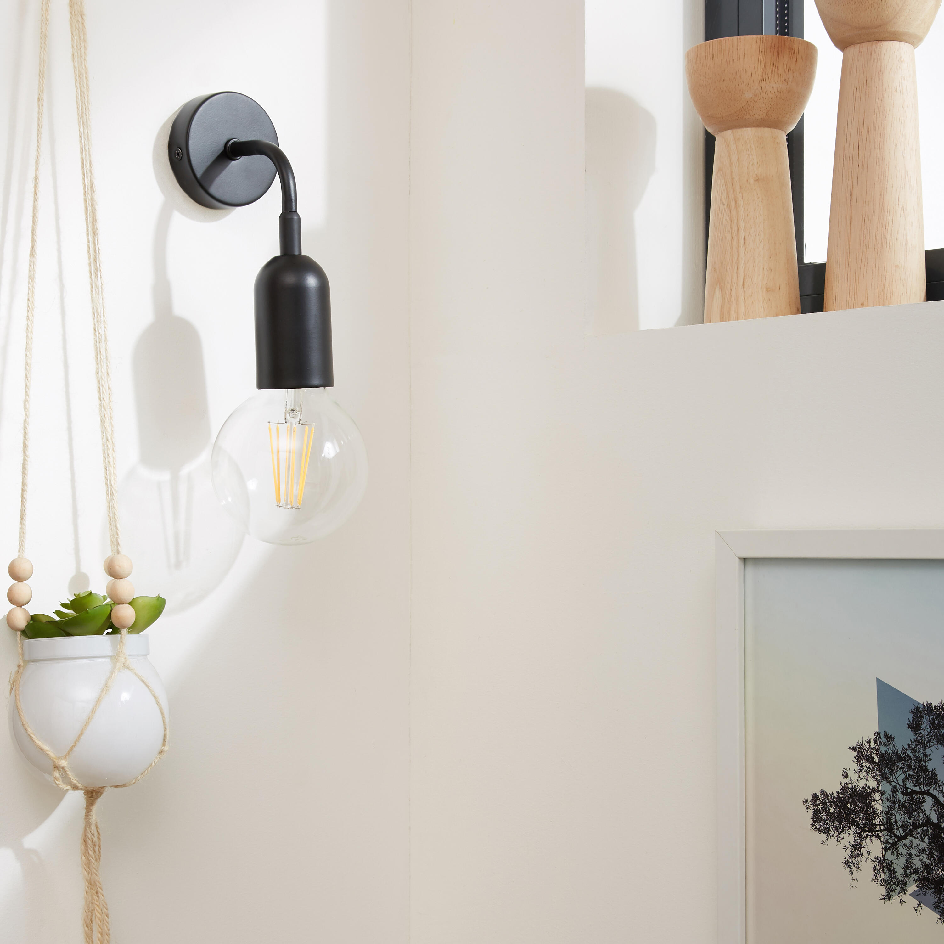 Applique E27 Hoopa noir INSPIRE - 3