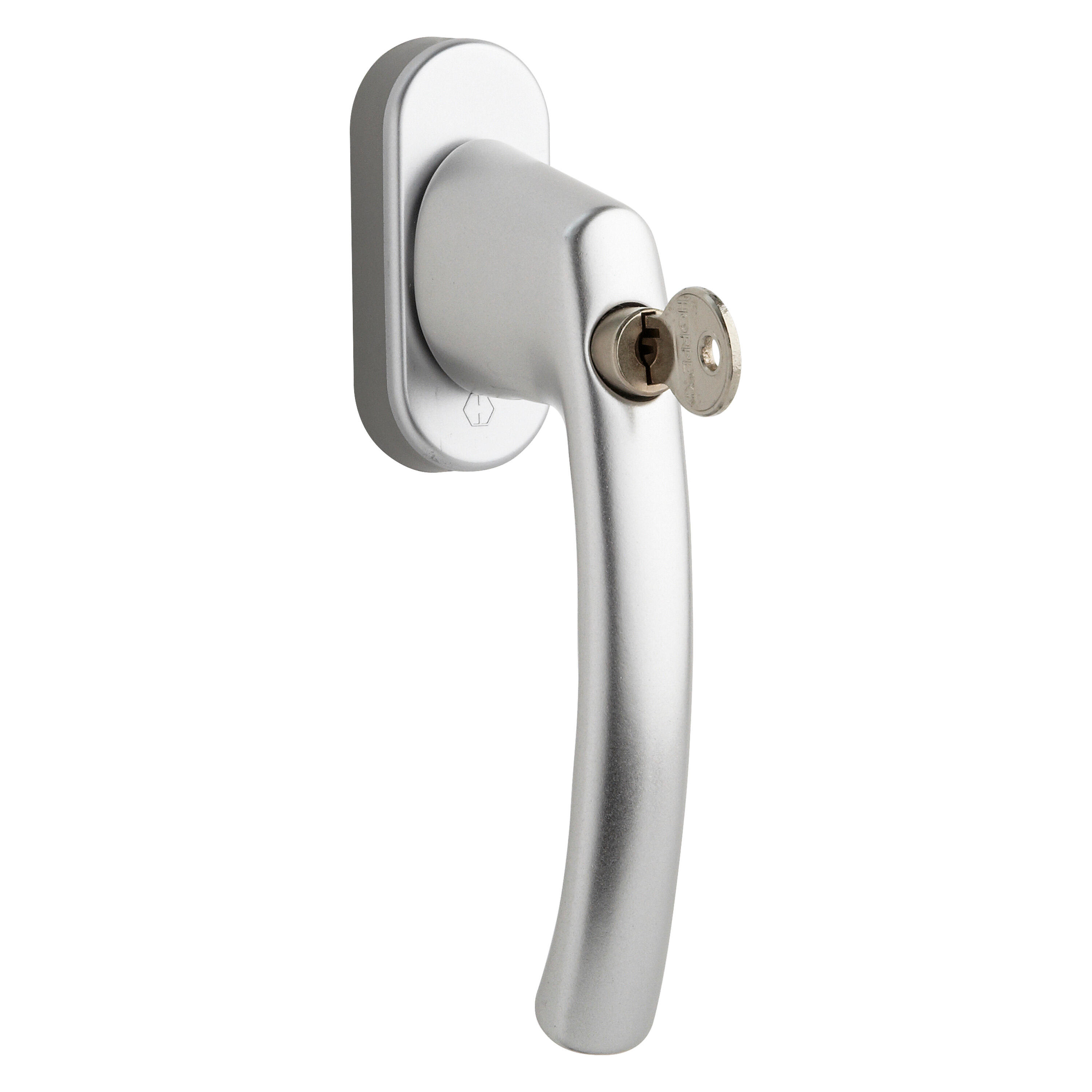 Poignée Lima à clé alu coloris inox pour fenêtres PVC - aluminium et bois - 2