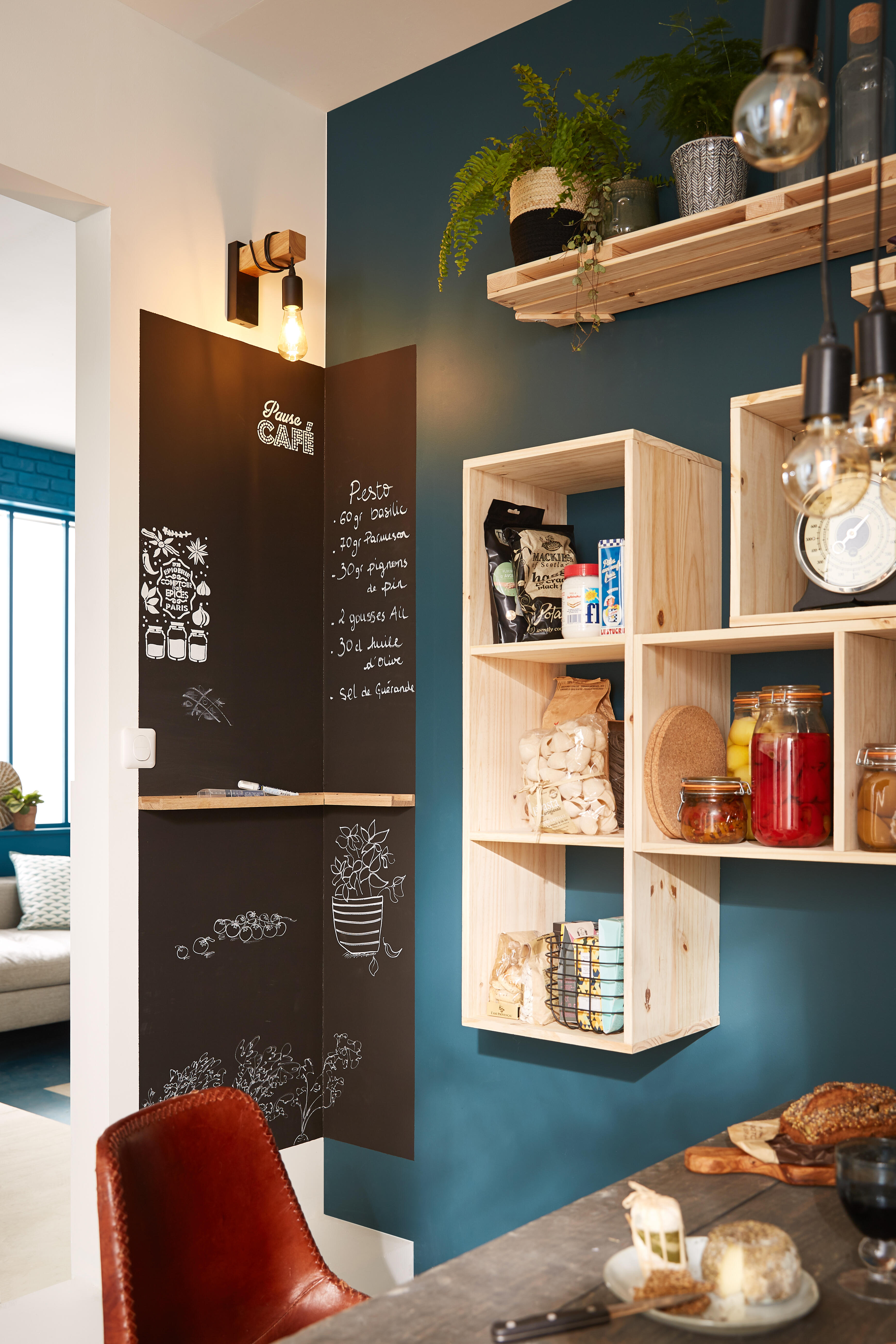 Bloc 5 tiroirs bois , l.57 x P.12.2 x H.13 cm - 5