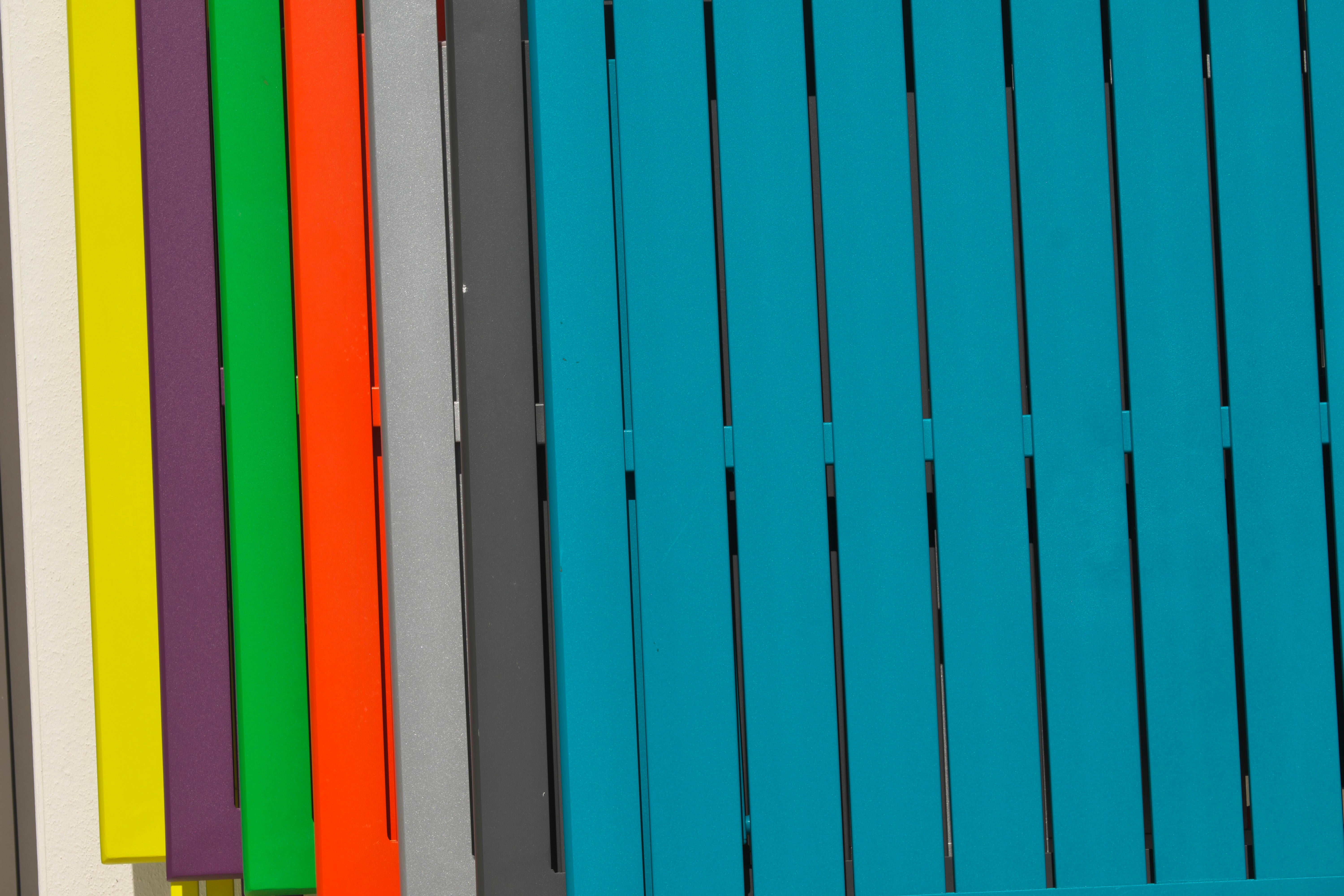 Table de jardin pliante Marius carré gris 2 personnes - CITY GARDEN - 6