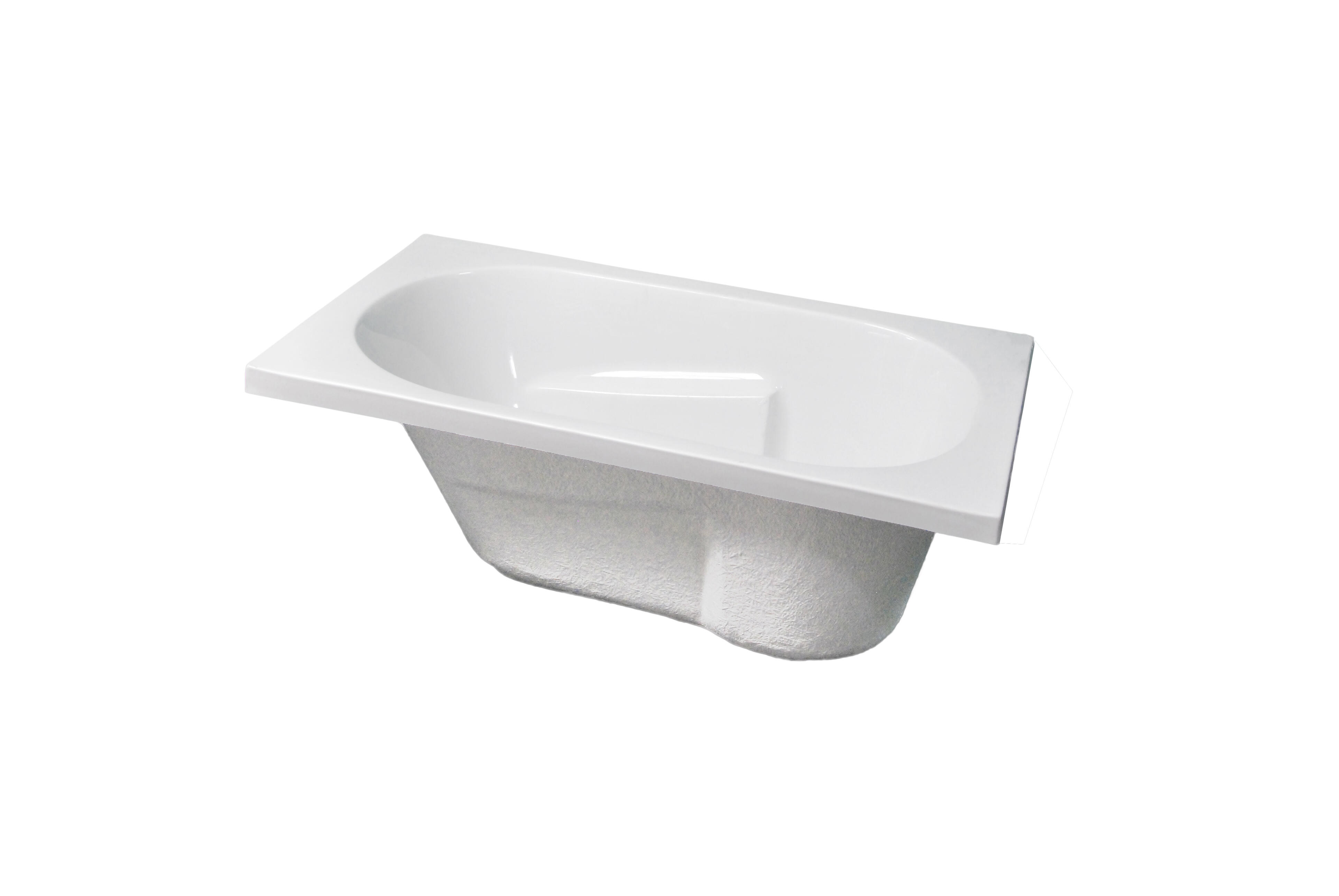 Baignoire rectangulaire L.105x l.70 cm blanc brillant, SENSEA Access confort - 9