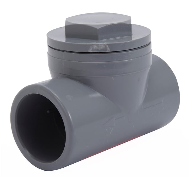 Clapet antiretour en pvc à coller, femelle / femelle, D.40