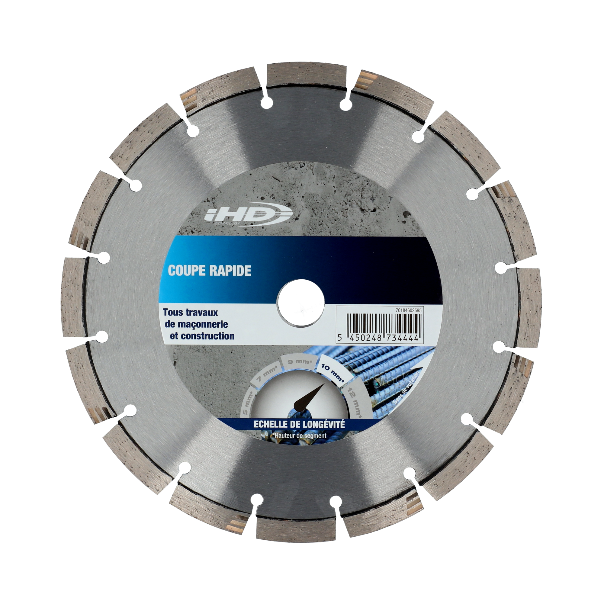 Disque diamant intensif segmenté pour matériaux de construction NORTON,Diam230mm - 3