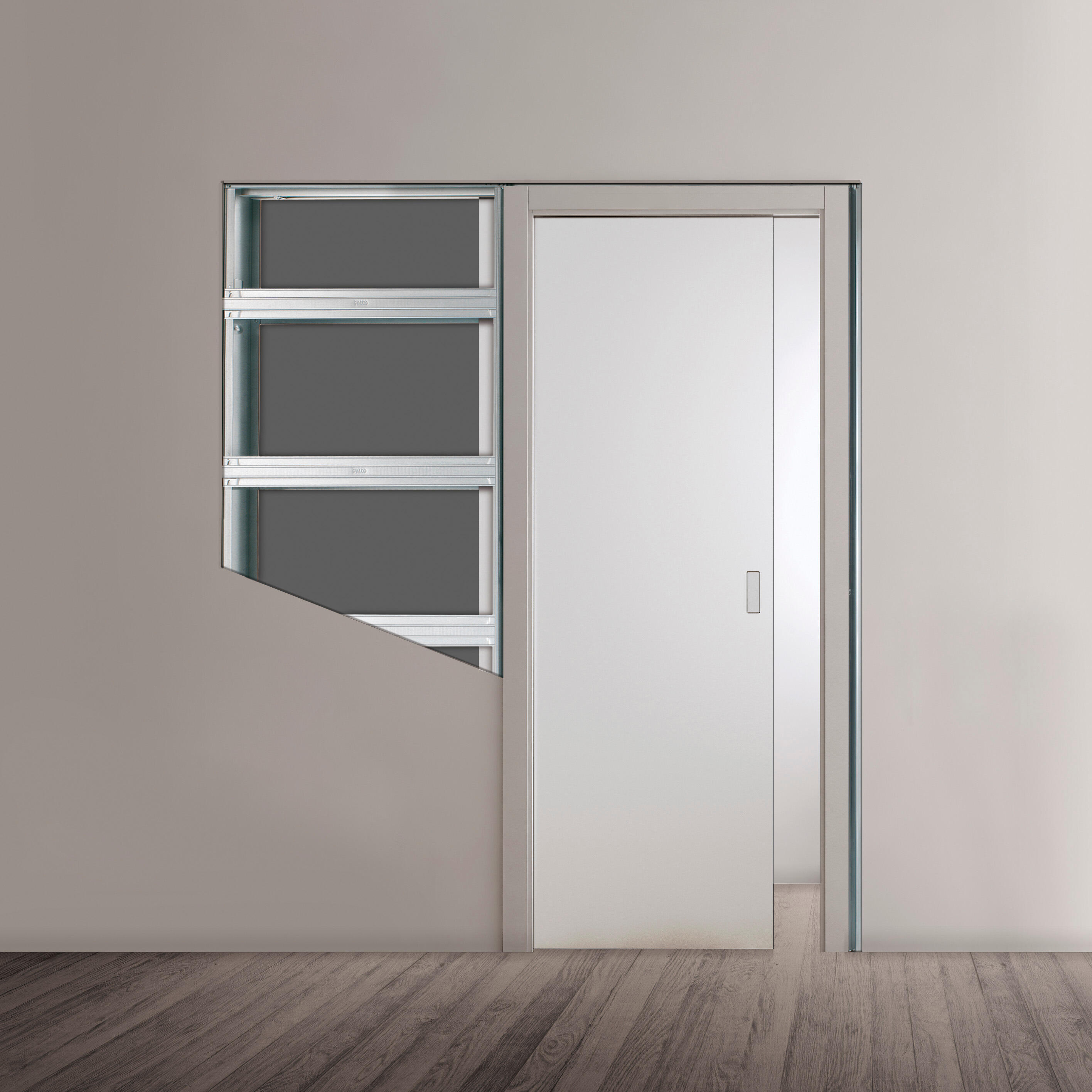 Système galandage Unique 100 ECLISSE à monter, pour porte de largeur 73 cm - 7