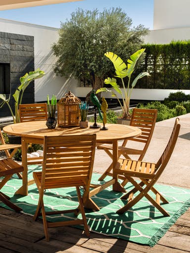Paco Home Alfombra Salon De Habitacion Cocina Exterior Terraza Jardin –  Outlet Jardín