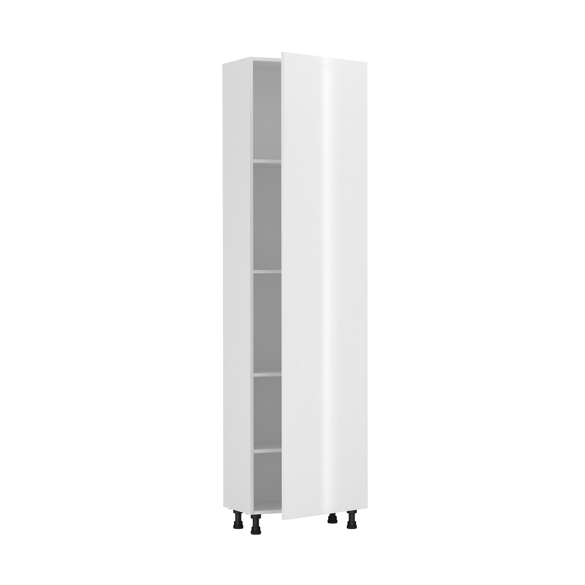 Armario cocina semicolumna delinia id sevilla blanco brillo 137,6x60 cm 1pta